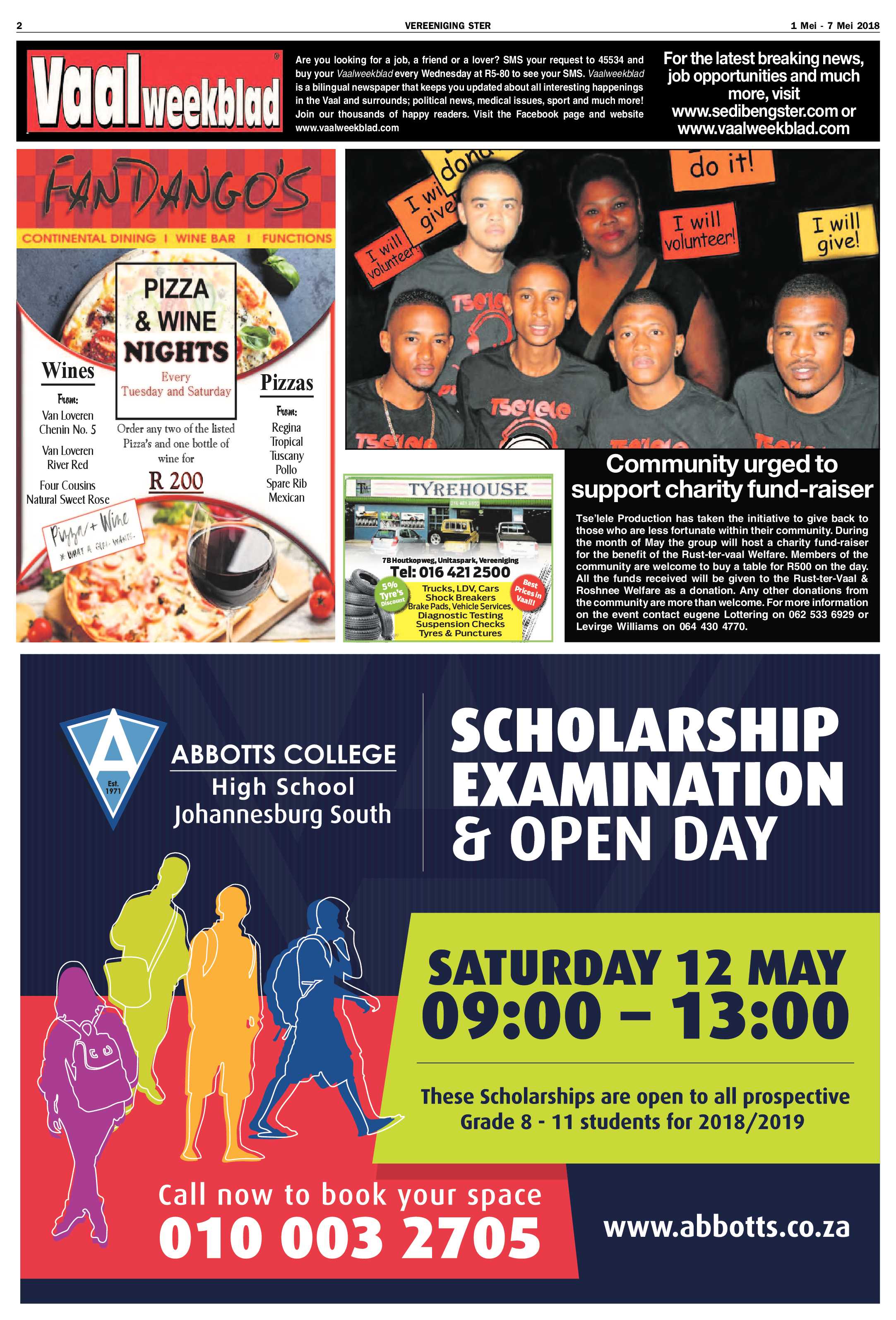 Vereeniging Ster 1 – 7 Mei 2018 page 2