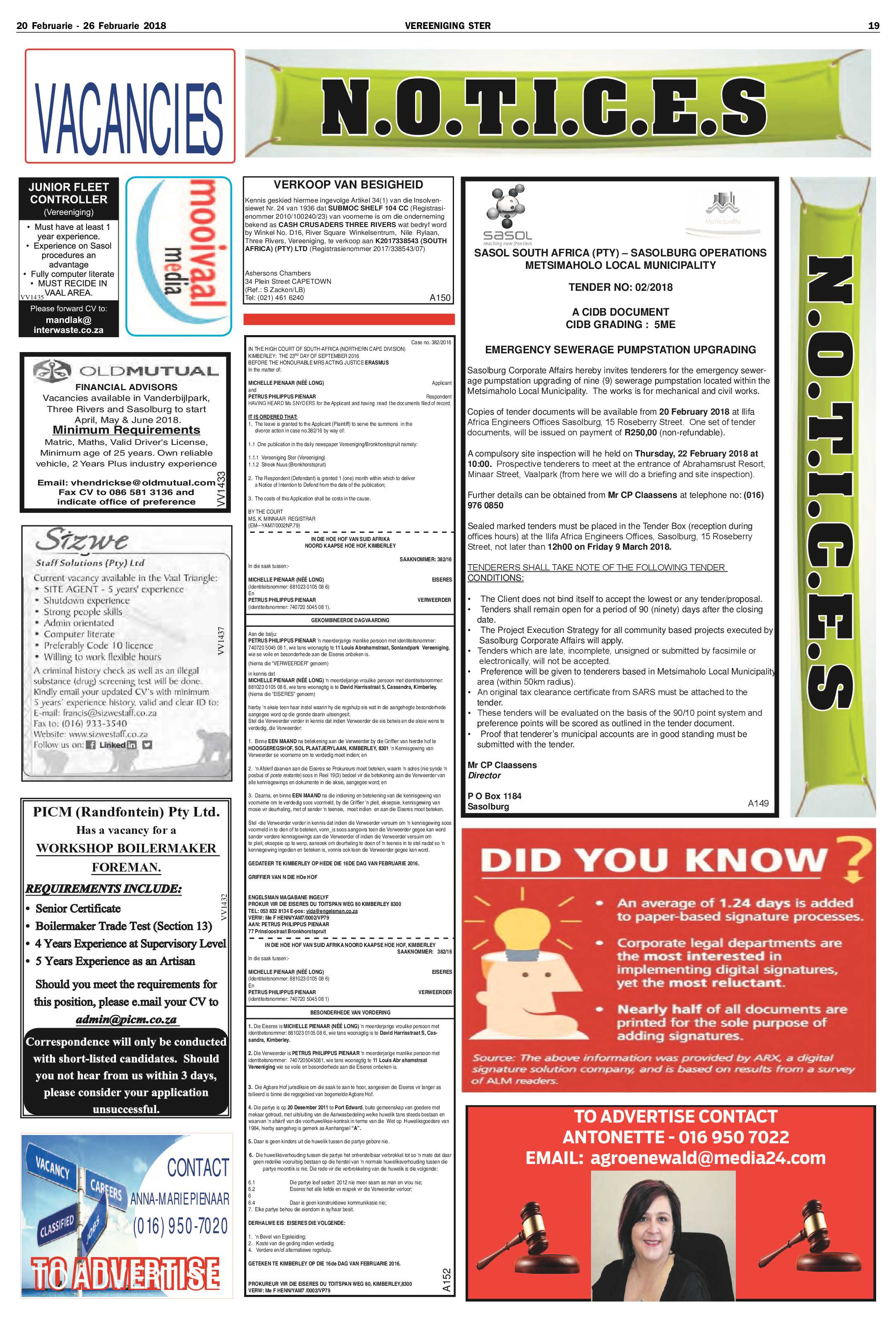 Vereeniging Ster 20 -26 Februarie 2018 page 19