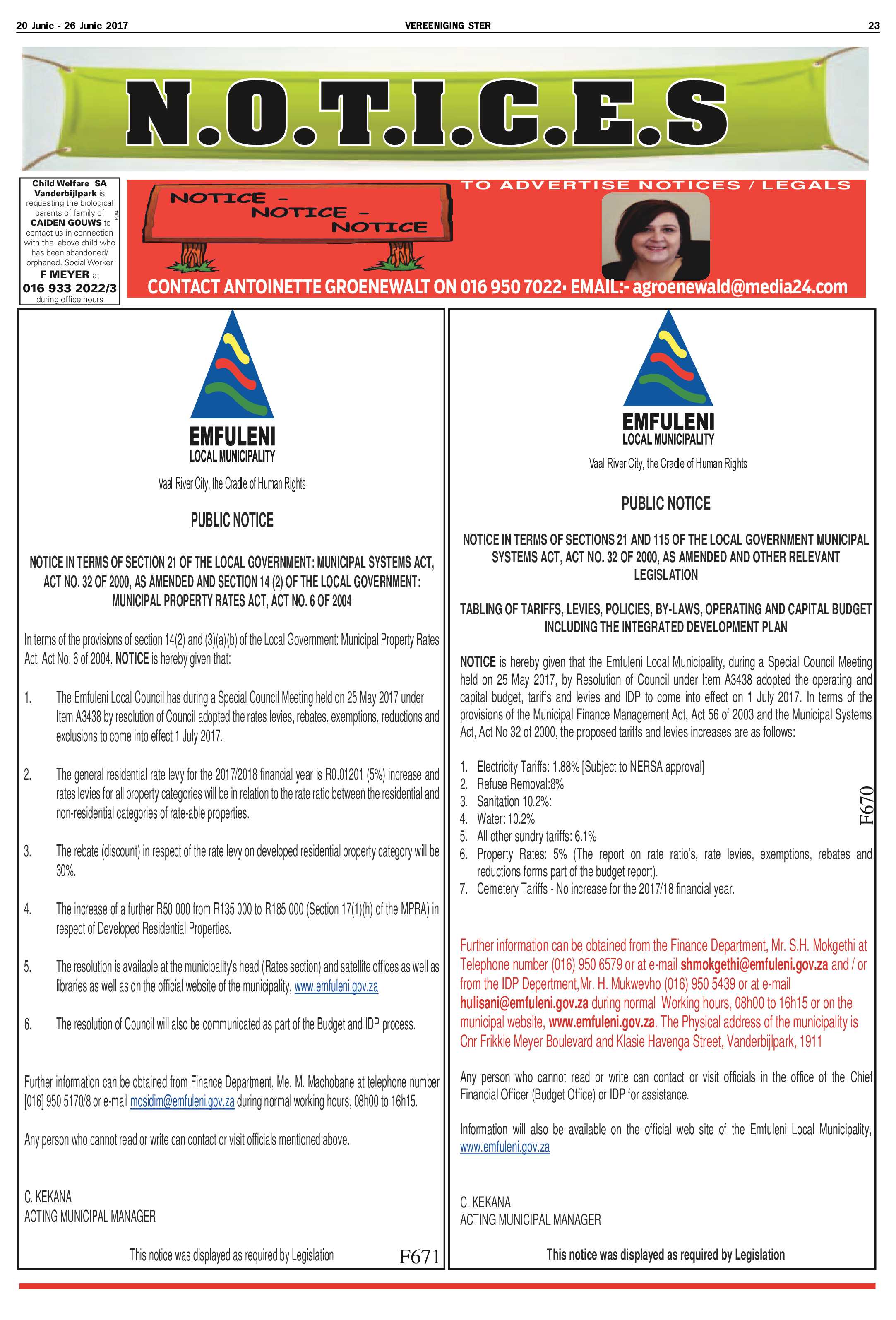 Vereeniging Ster 20 – 26 Junie 2017 page 23