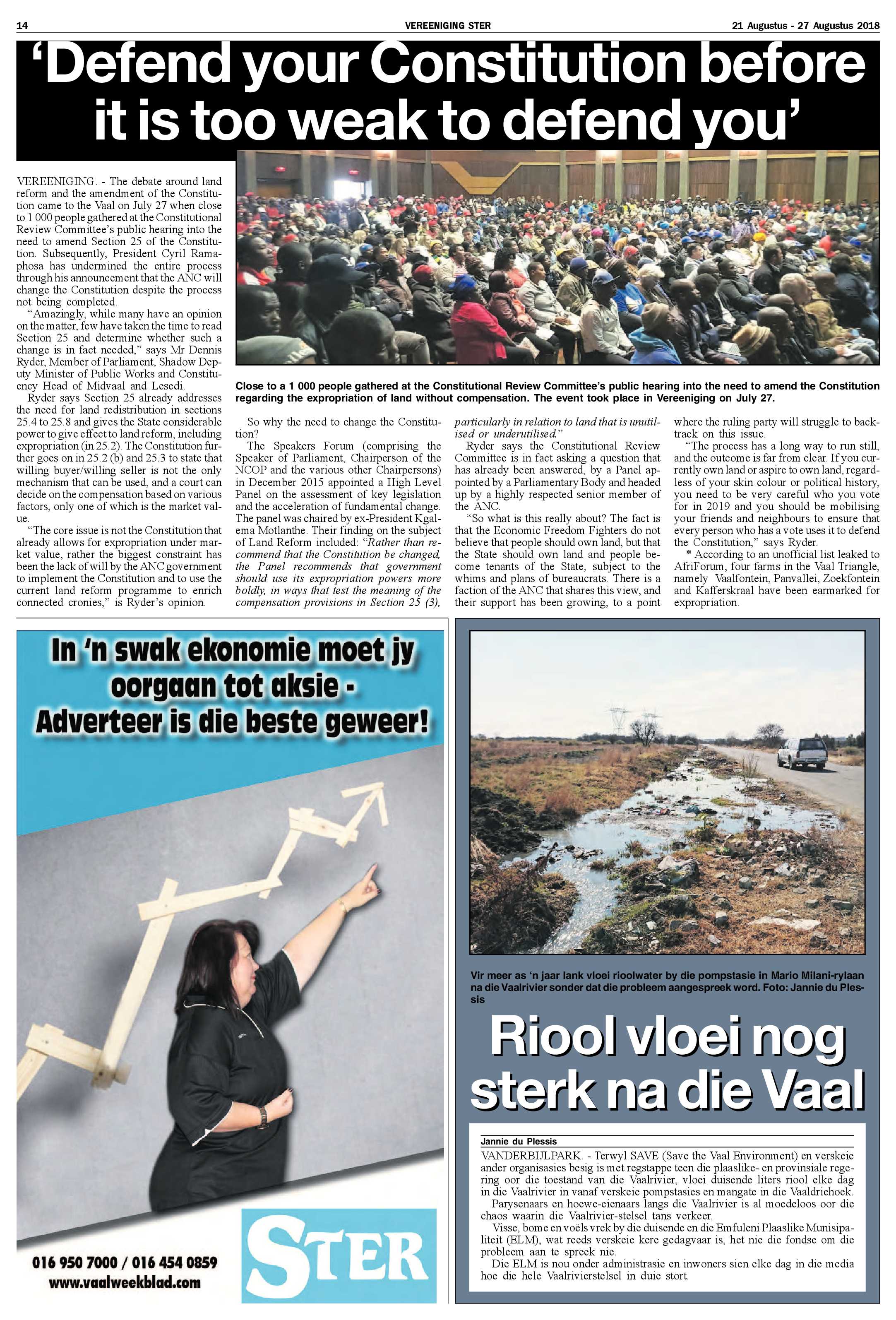 Vereeniging Ster 21 – 27 Augustus 2018 page 14