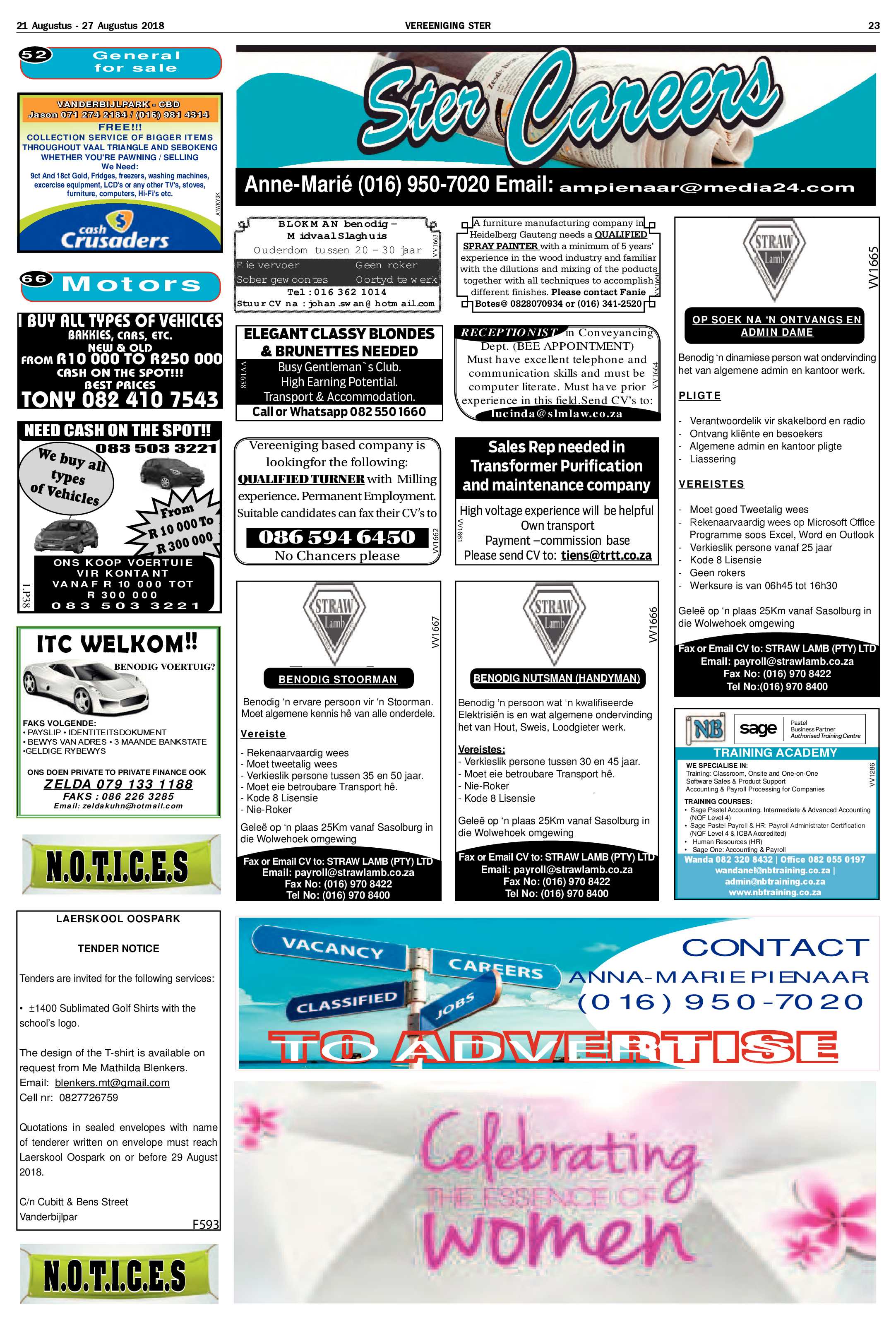 Vereeniging Ster 21 – 27 Augustus 2018 page 23
