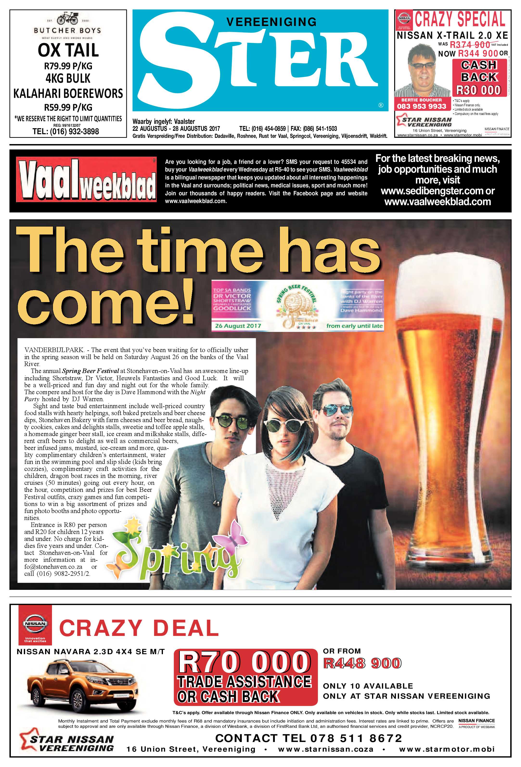 Vereeniging Ster 22 – 28 Augustus 2017 page 1