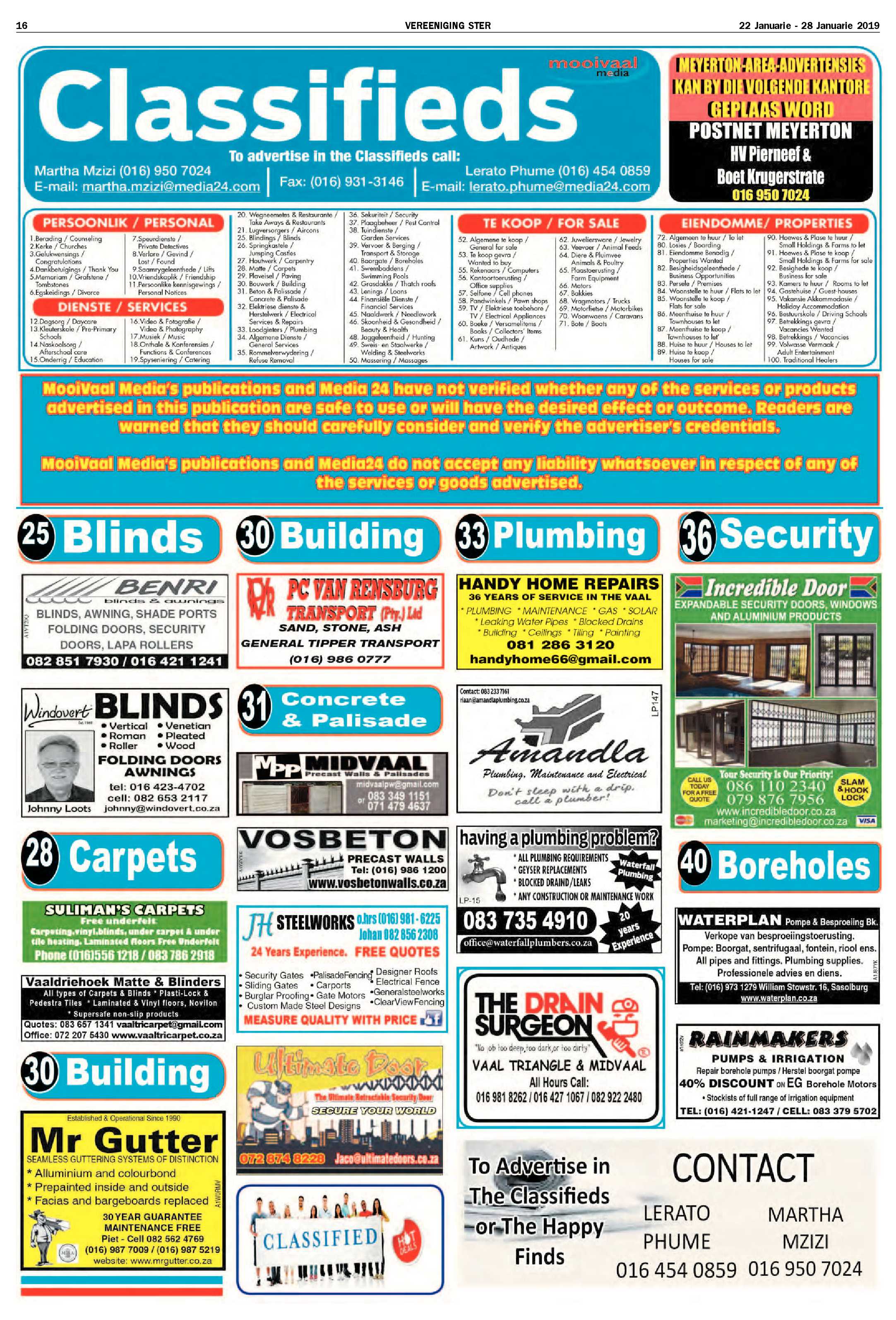 Vereeniging Ster 22 – 28 Januarie 2019 page 16