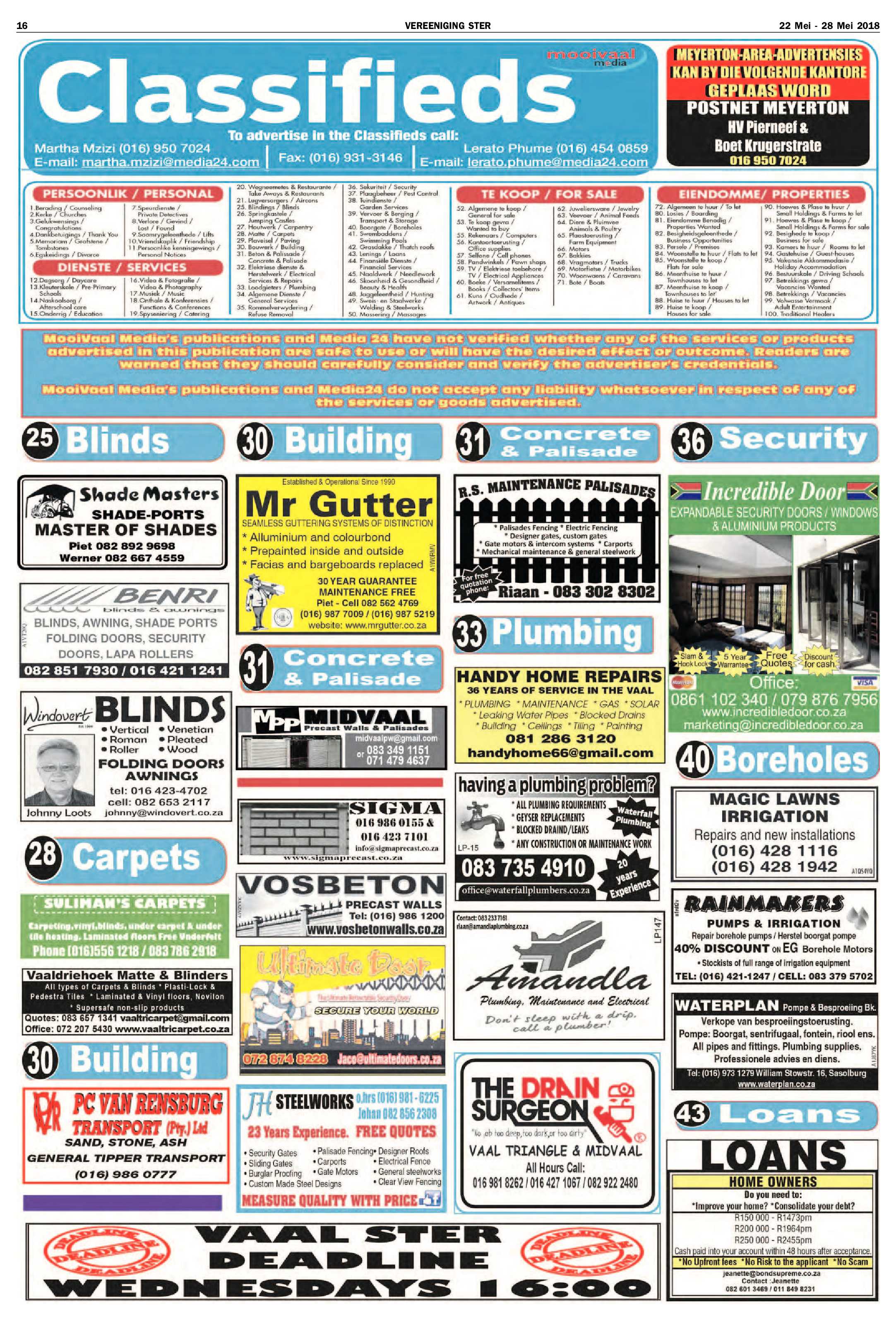 Vereeniging Ster 22 – 28 Mei 2018 page 16