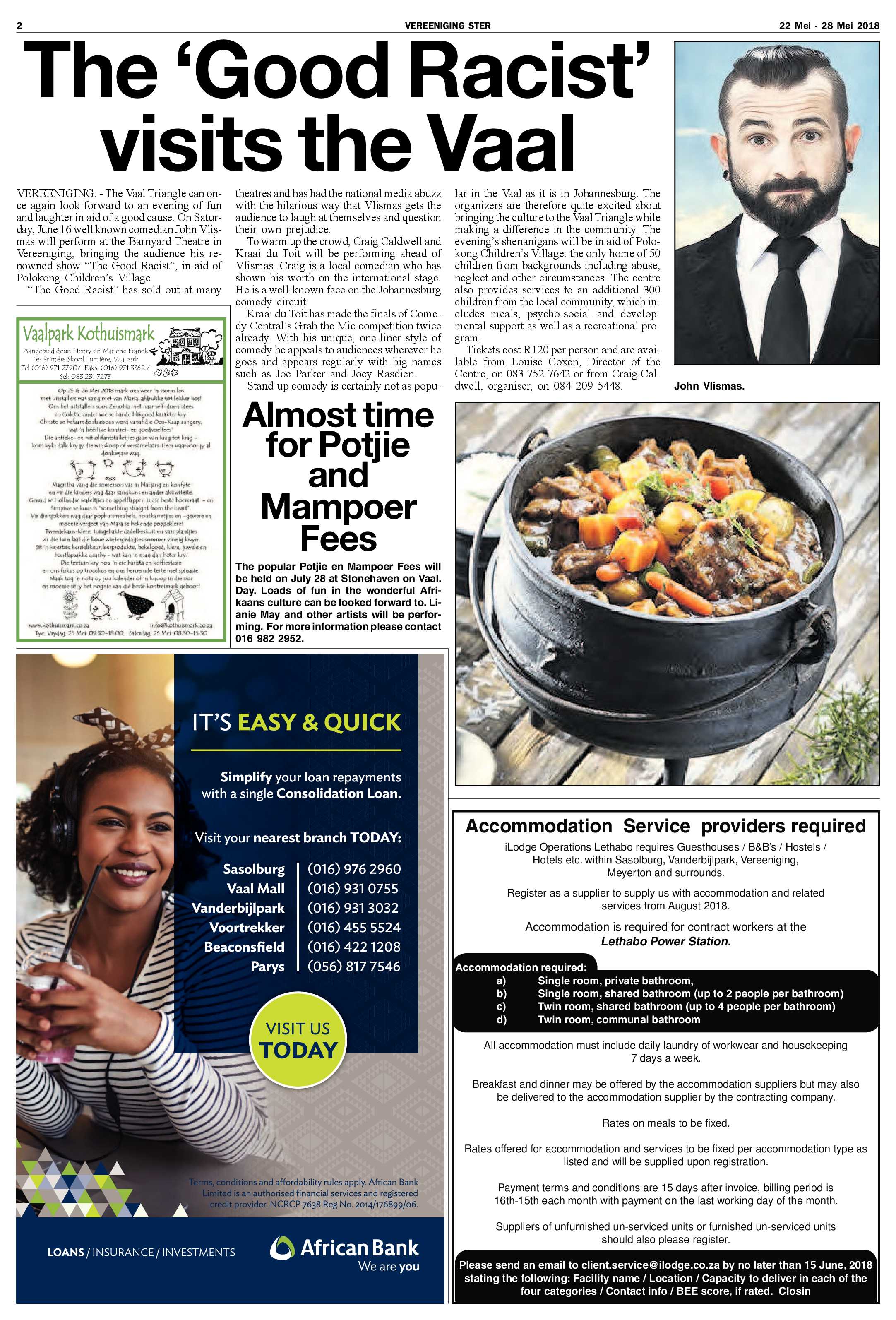 Vereeniging Ster 22 – 28 Mei 2018 page 2