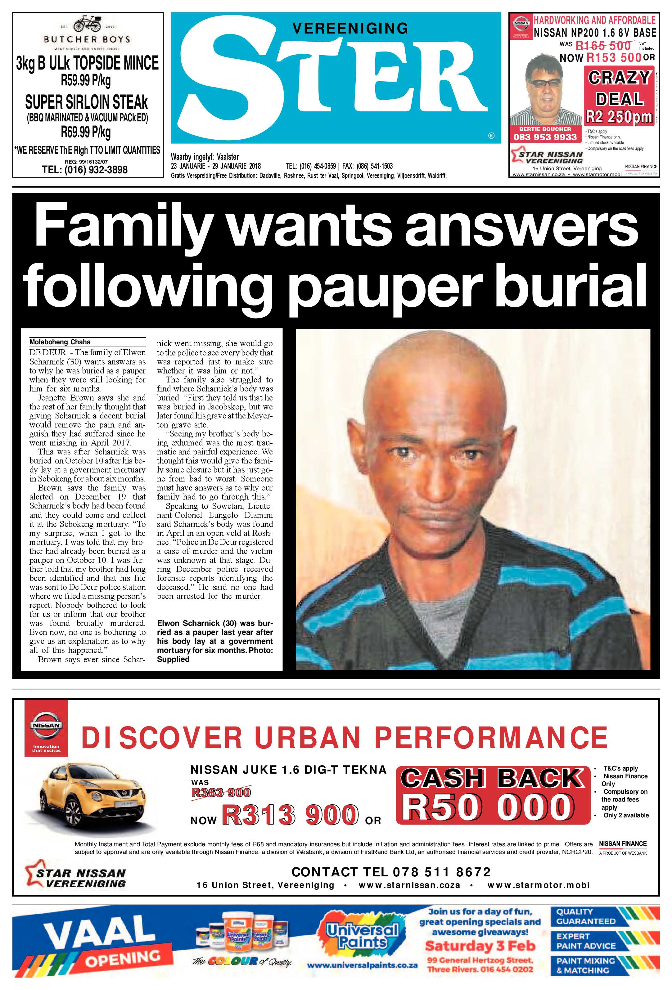 Vereeniging Ster 23 – 29 Januarie 2018 page 1