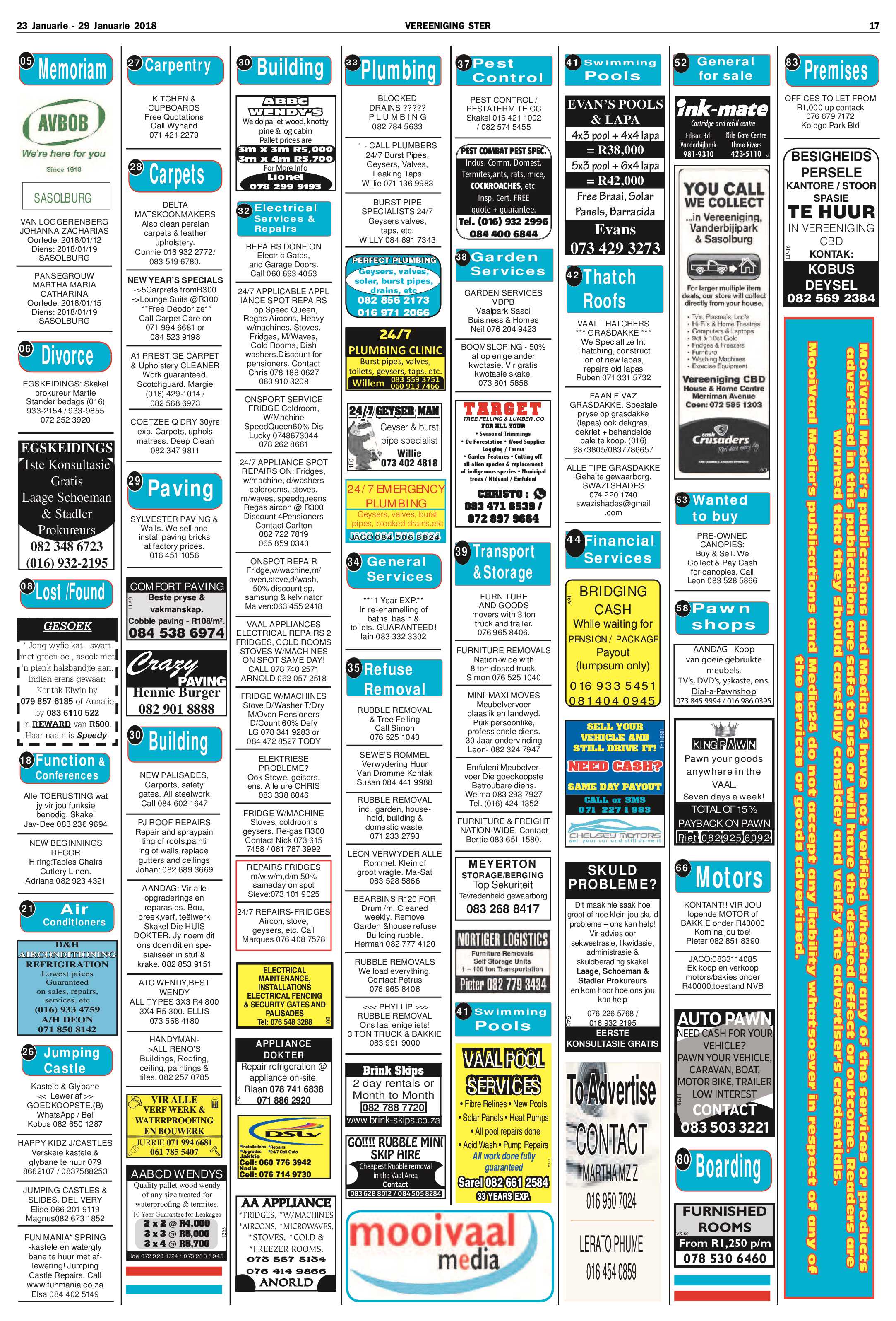 Vereeniging Ster 23 – 29 Januarie 2018 page 17