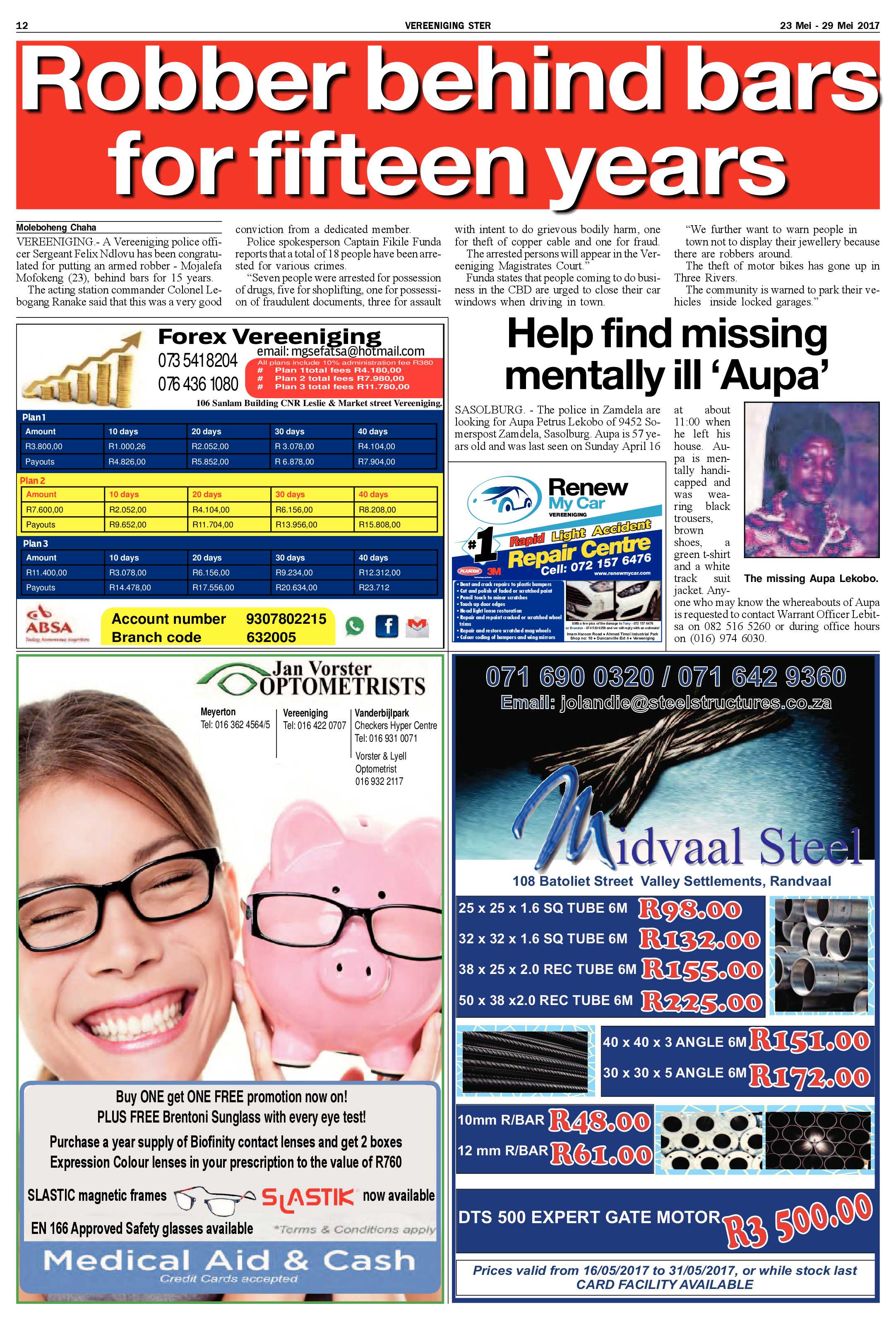 Vereeniging Ster 23 – 29 Mei 2017 page 12