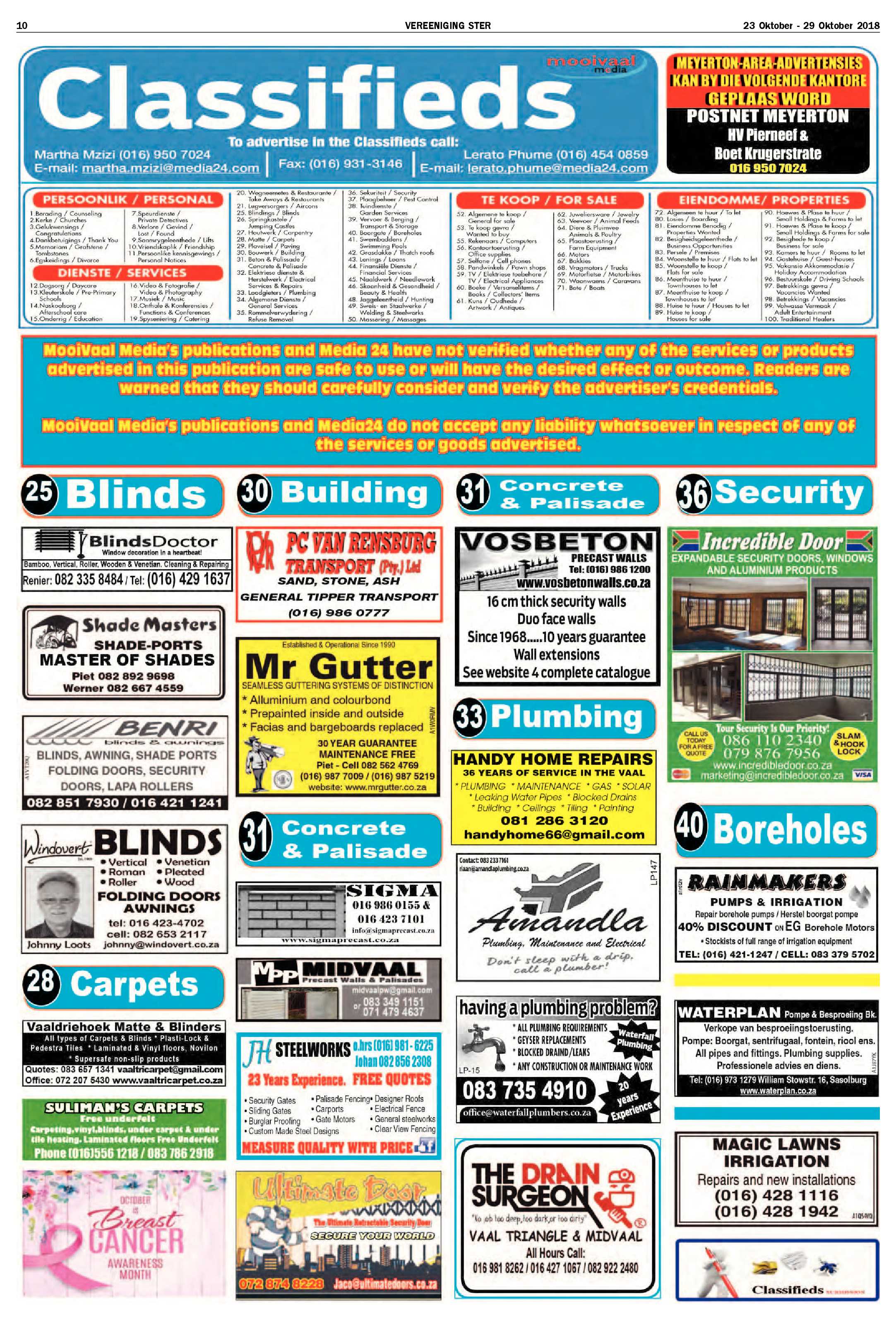 Vereeniging Ster 23 – 29 Oktober 2018 page 10