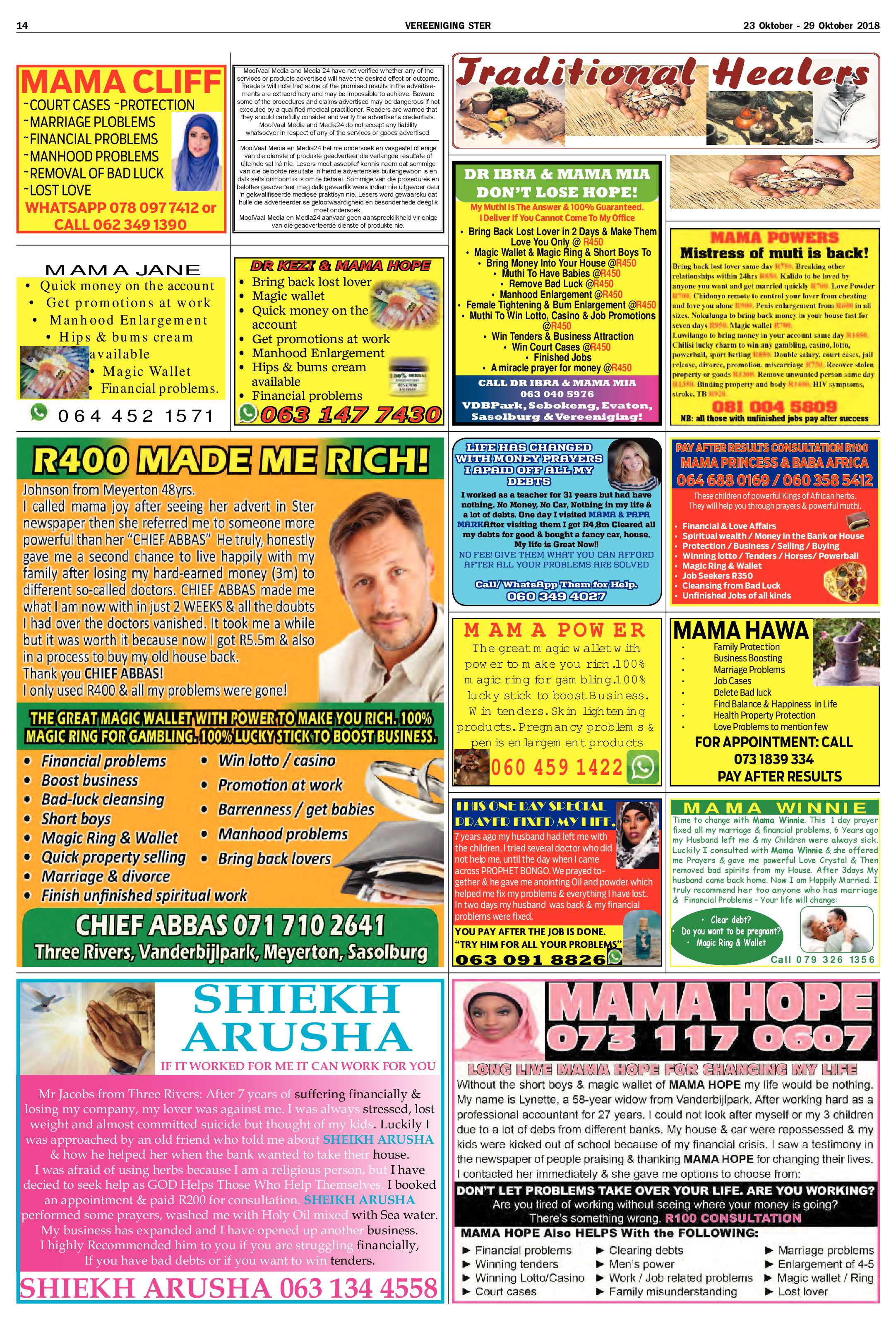 Vereeniging Ster 23 – 29 Oktober 2018 page 14