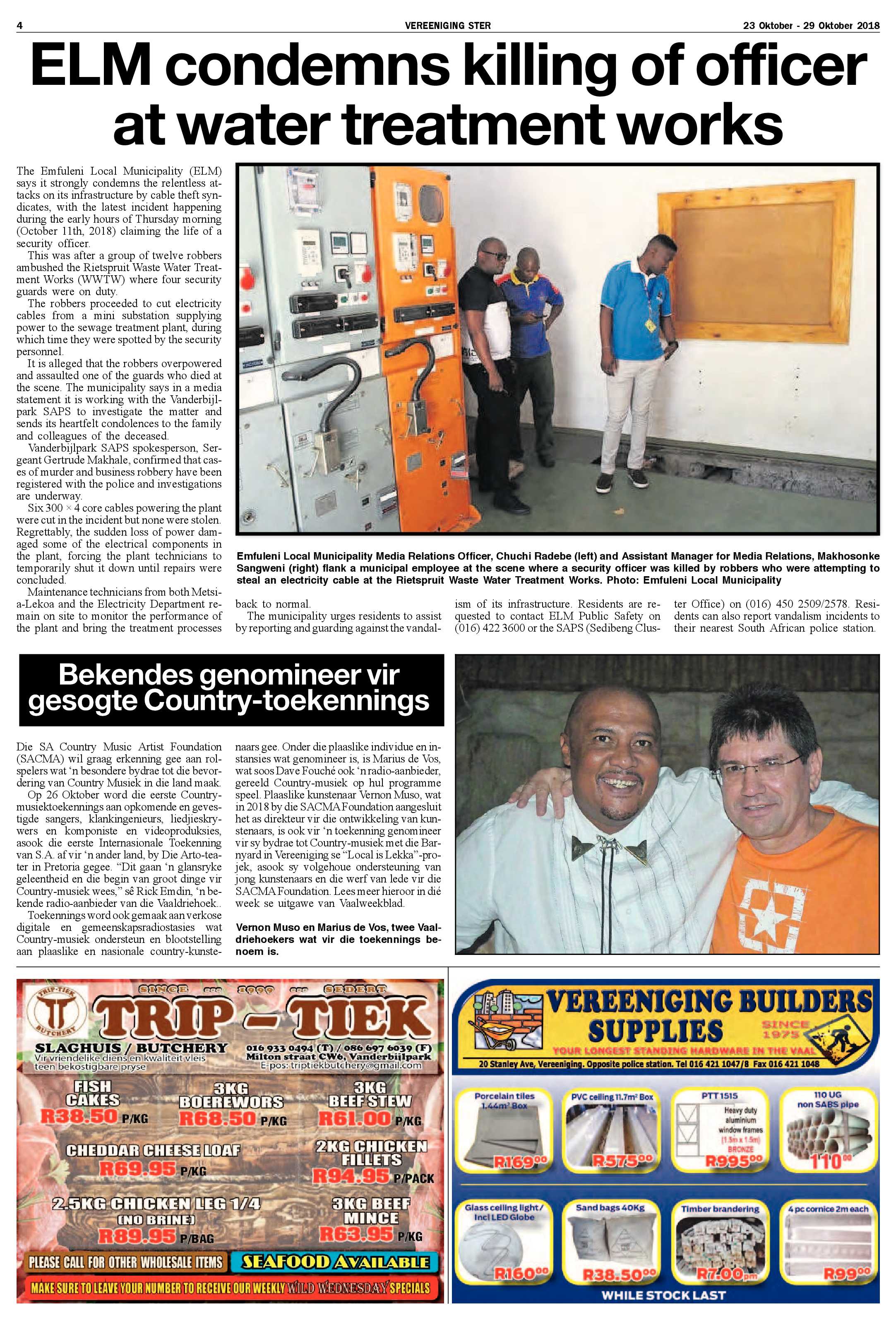 Vereeniging Ster 23 – 29 Oktober 2018 page 4