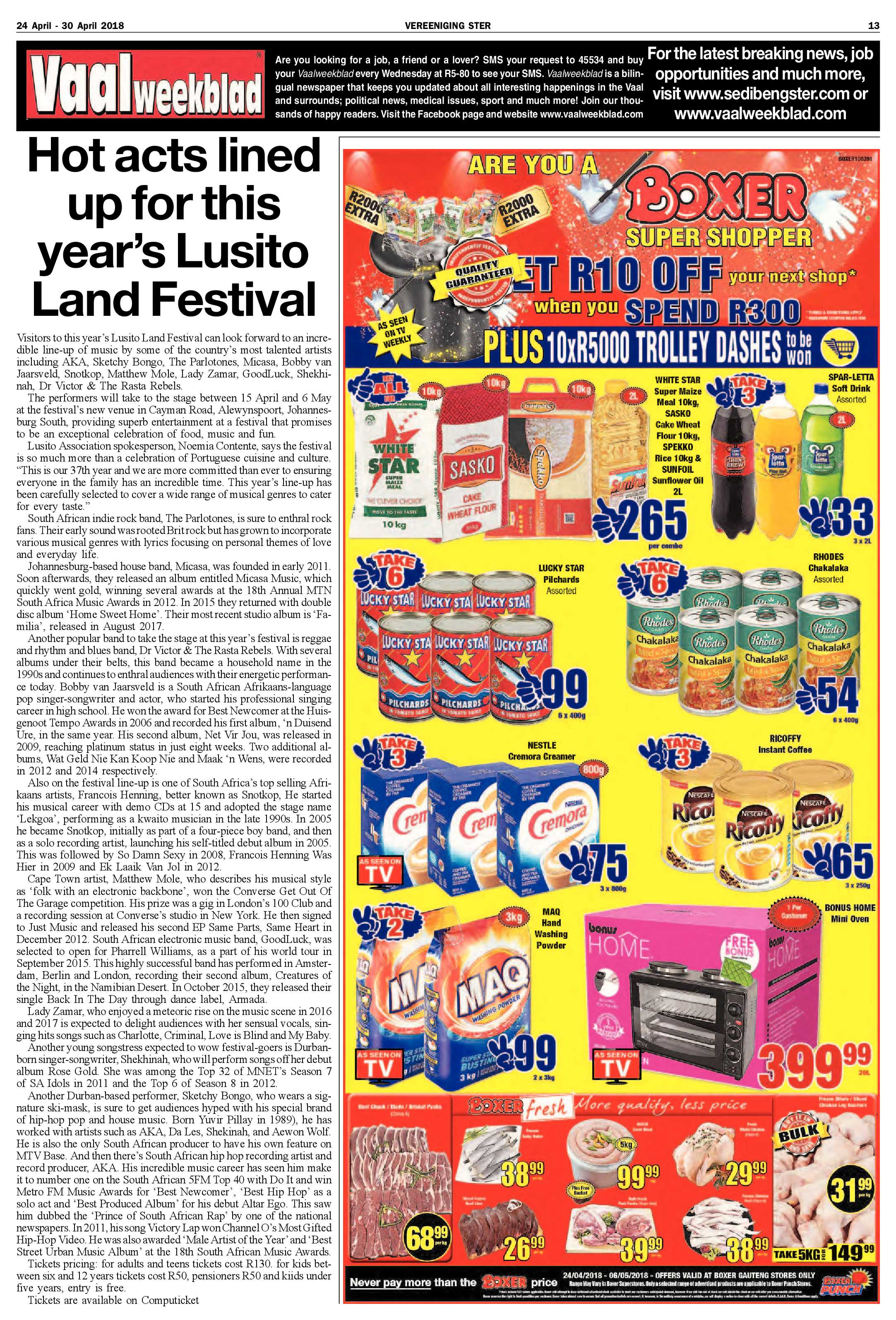 Vereeniging Ster 24 – 30 April 2018 page 13