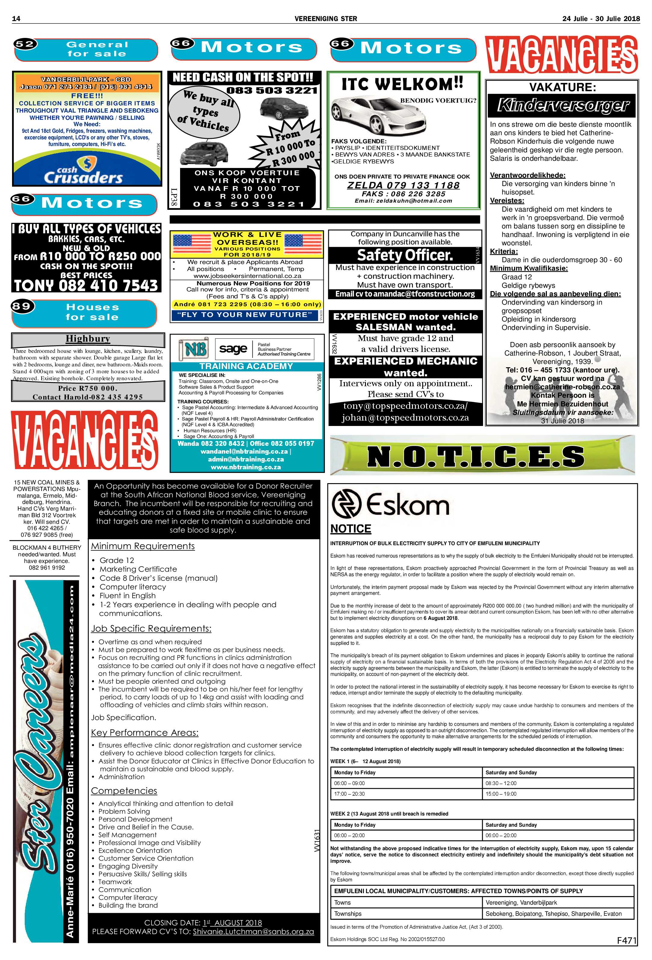 Vereeniging Ster 24 – 30 Julie 2018 page 14