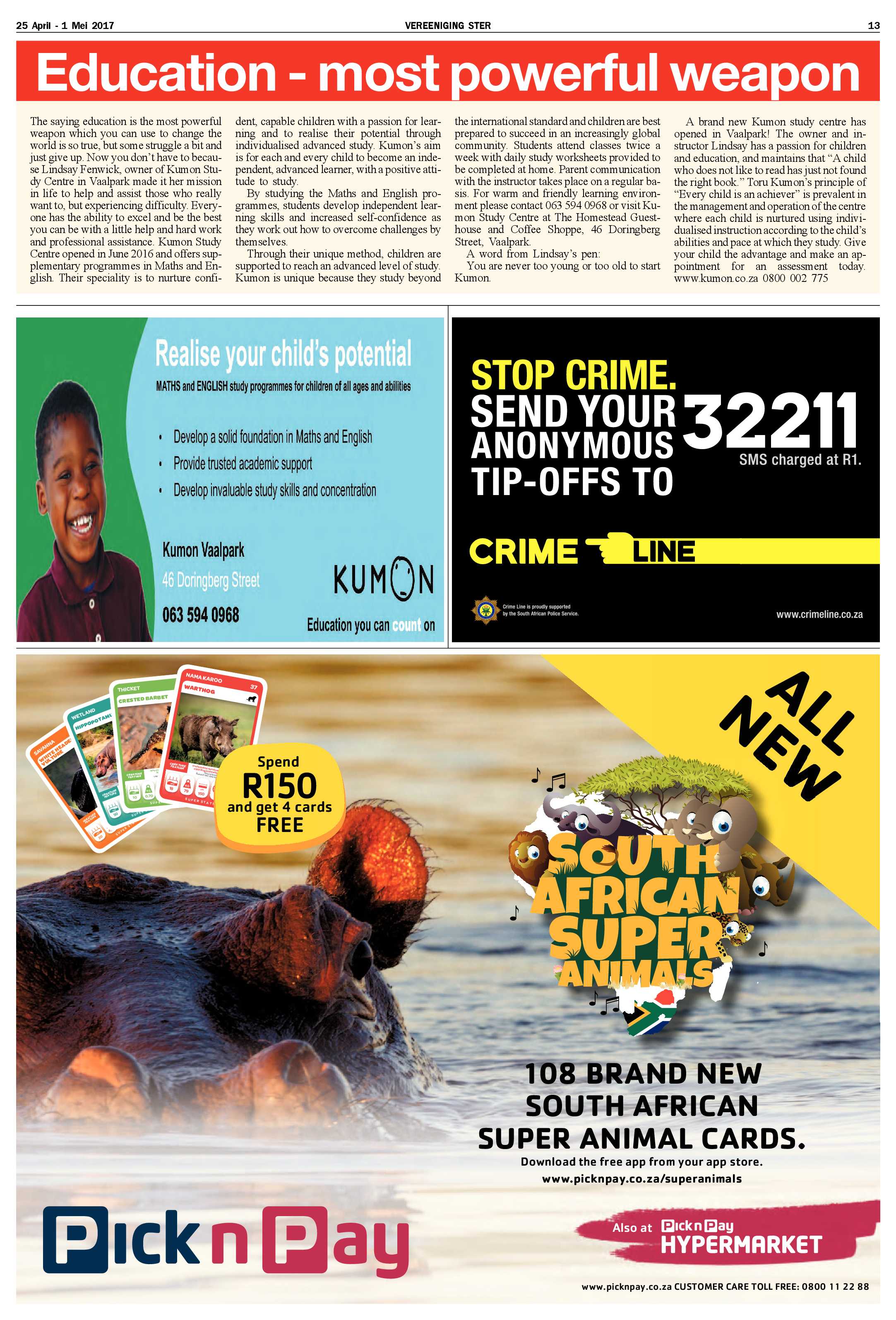 Vereeniging Ster 25 April – 1 Mei 2017 page 13