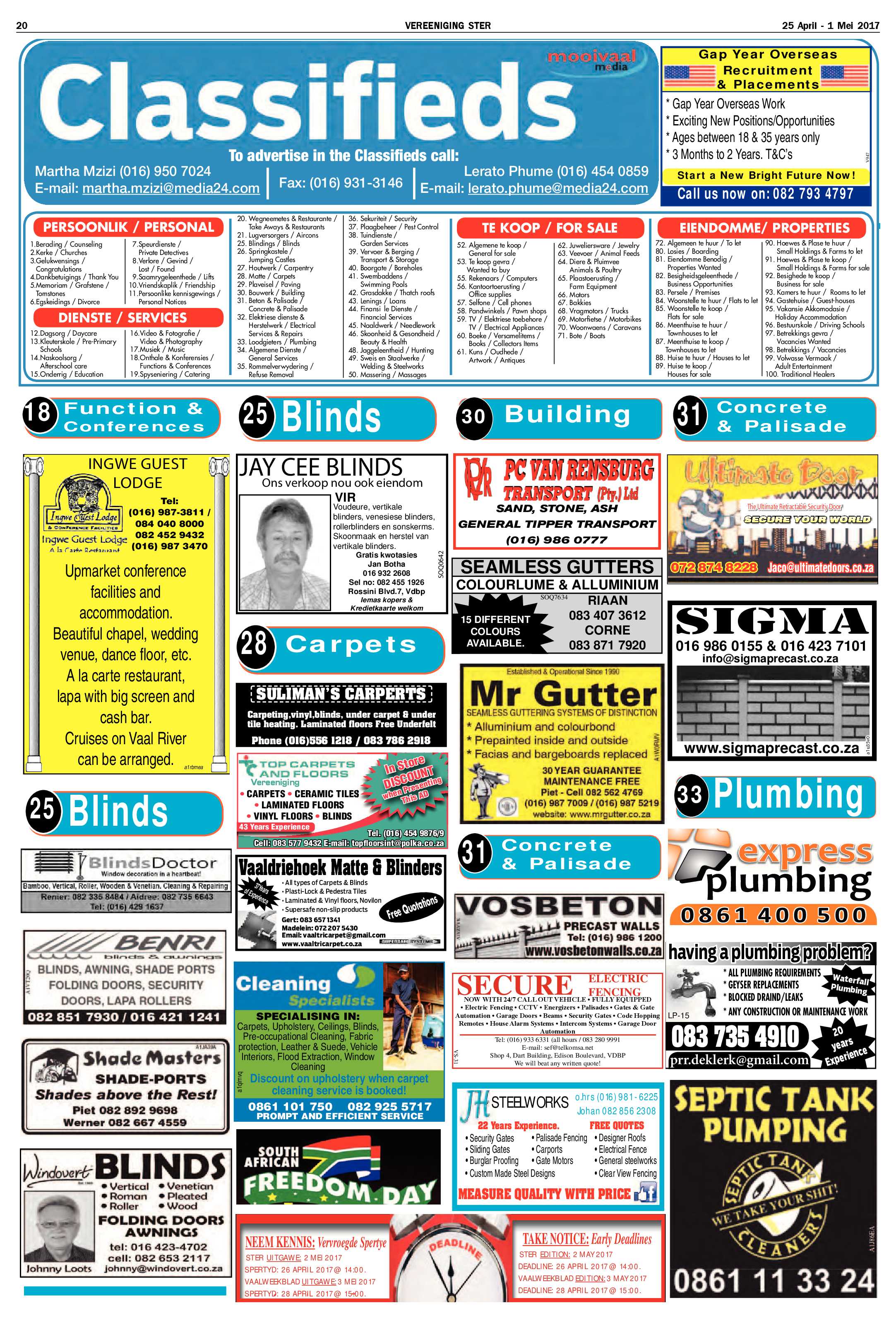 Vereeniging Ster 25 April – 1 Mei 2017 page 20