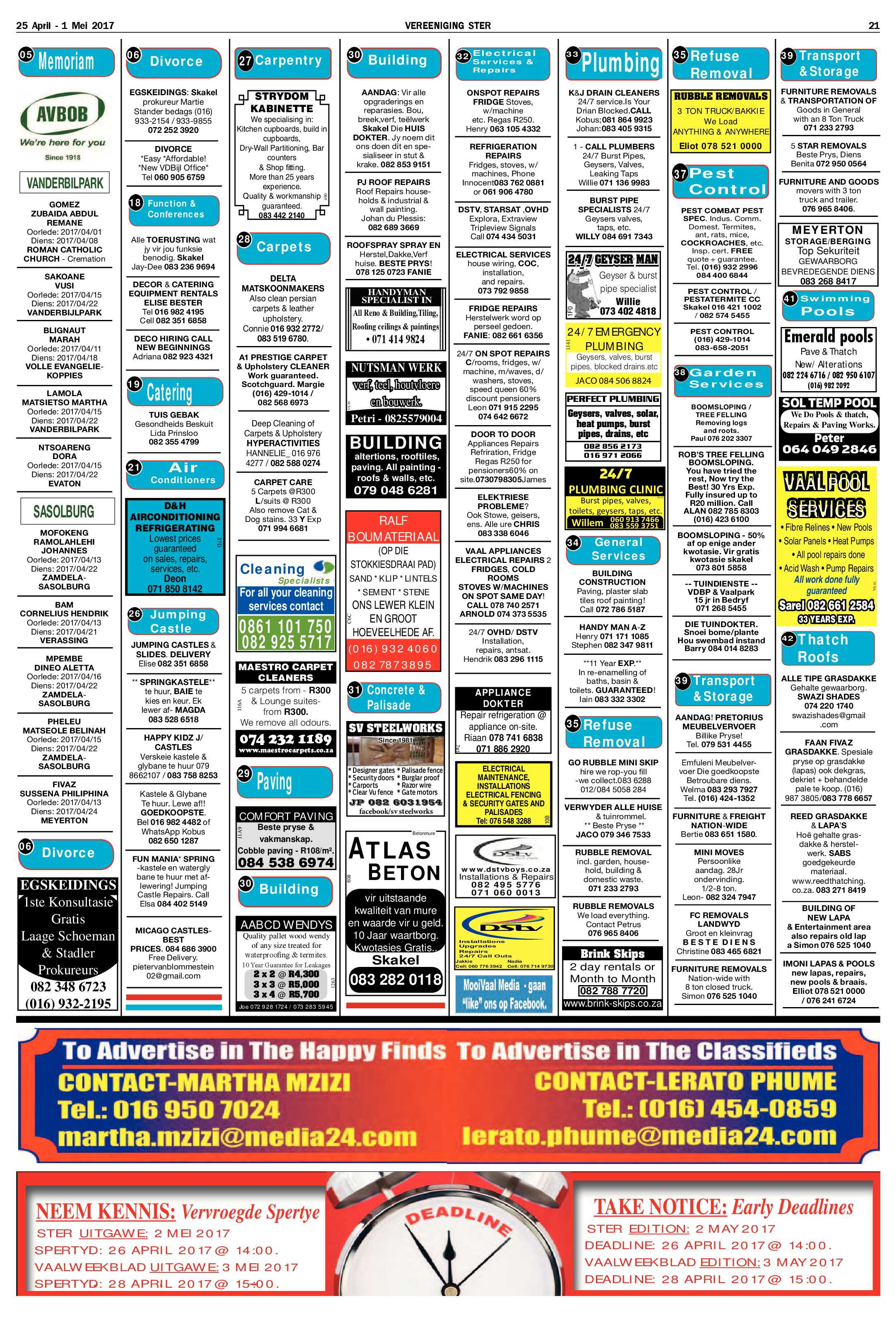 Vereeniging Ster 25 April – 1 Mei 2017 page 21