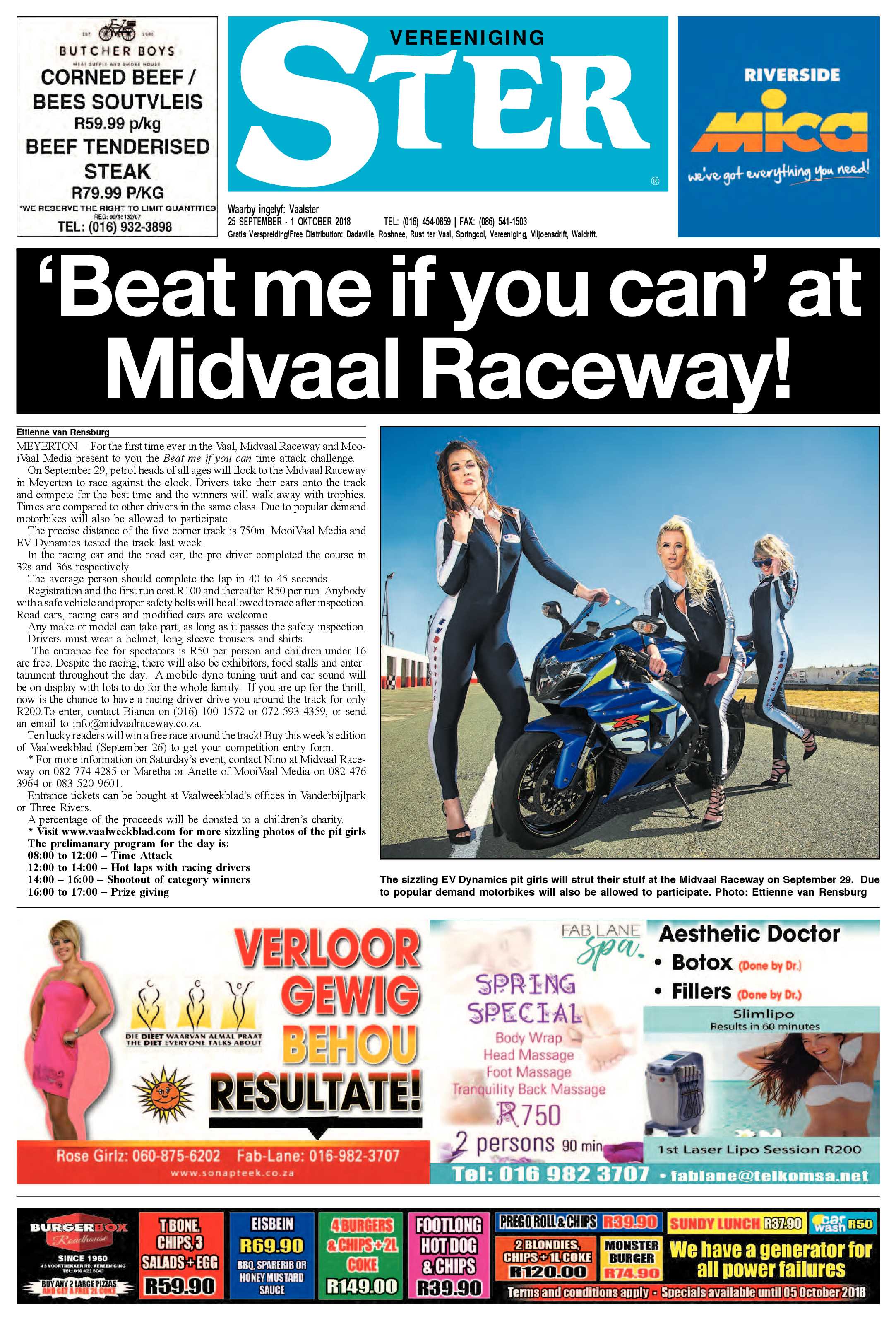 Vereeniging Ster 25 September – 1 Oktober 2018 page 1