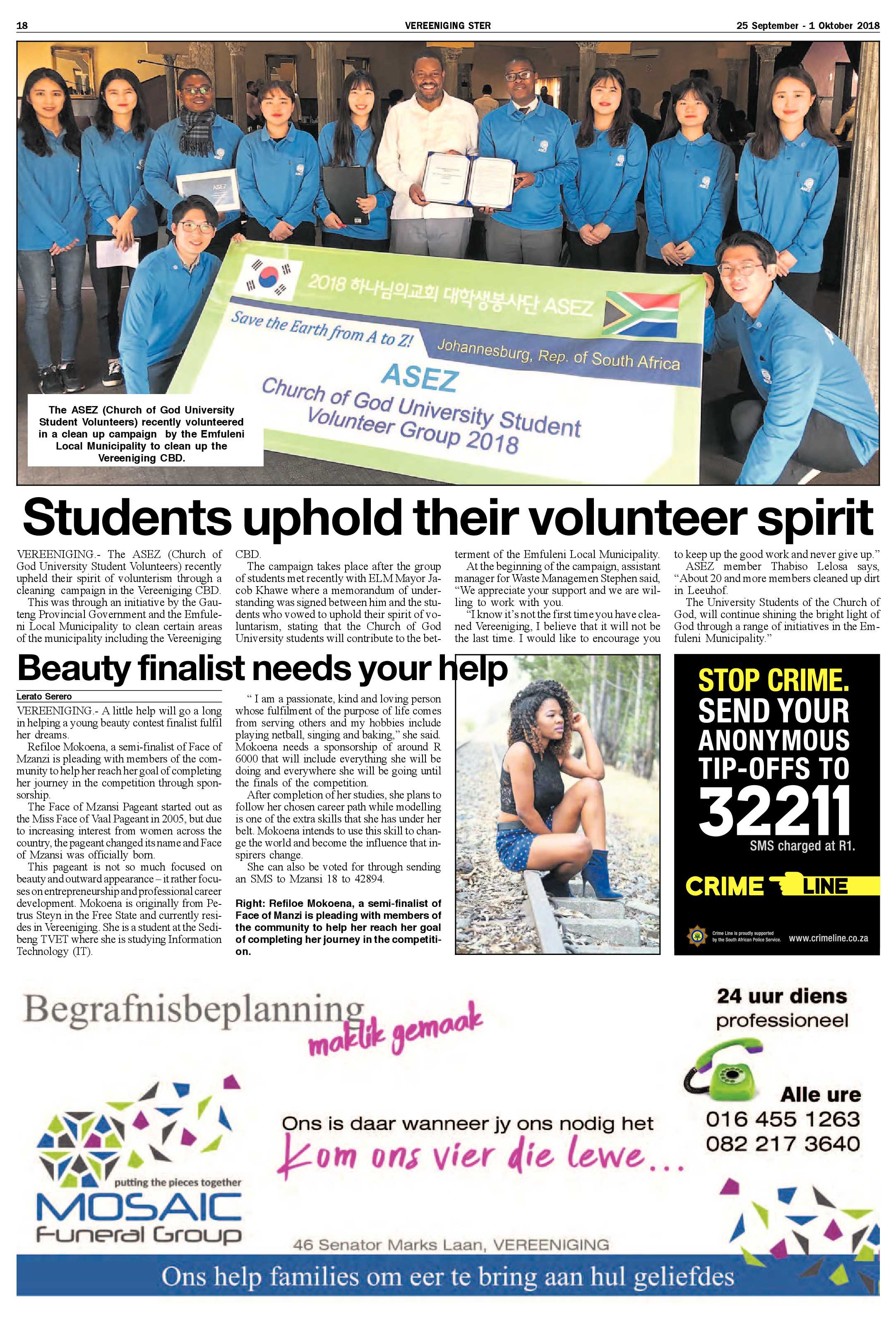 Vereeniging Ster 25 September – 1 Oktober 2018 page 17