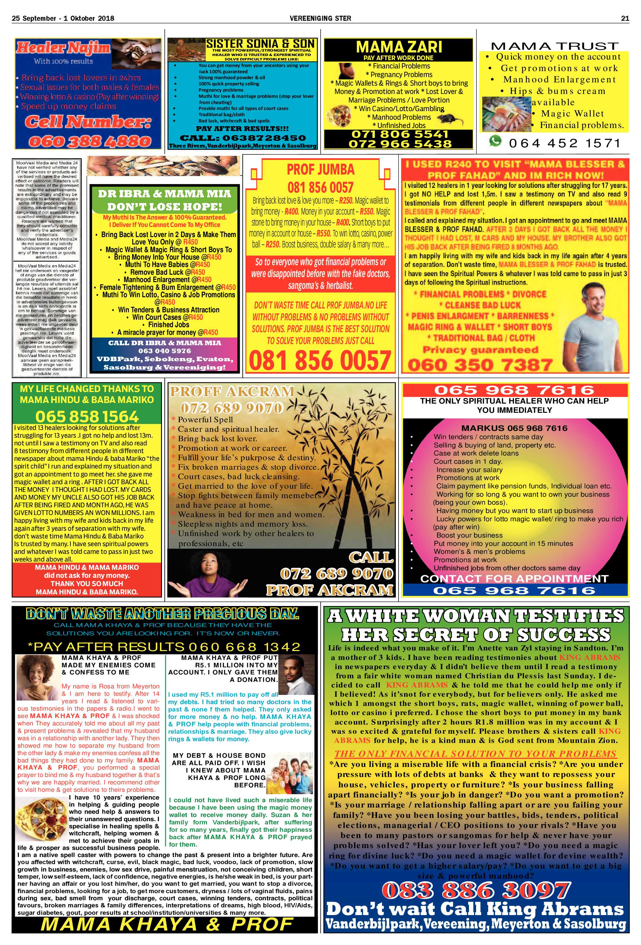 Vereeniging Ster 25 September – 1 Oktober 2018 page 20