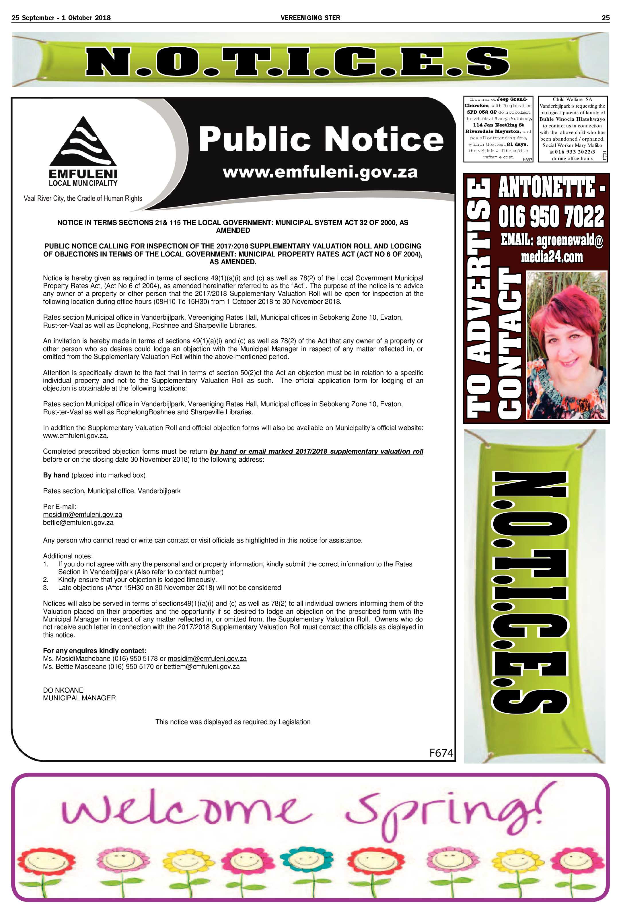 Vereeniging Ster 25 September – 1 Oktober 2018 page 24