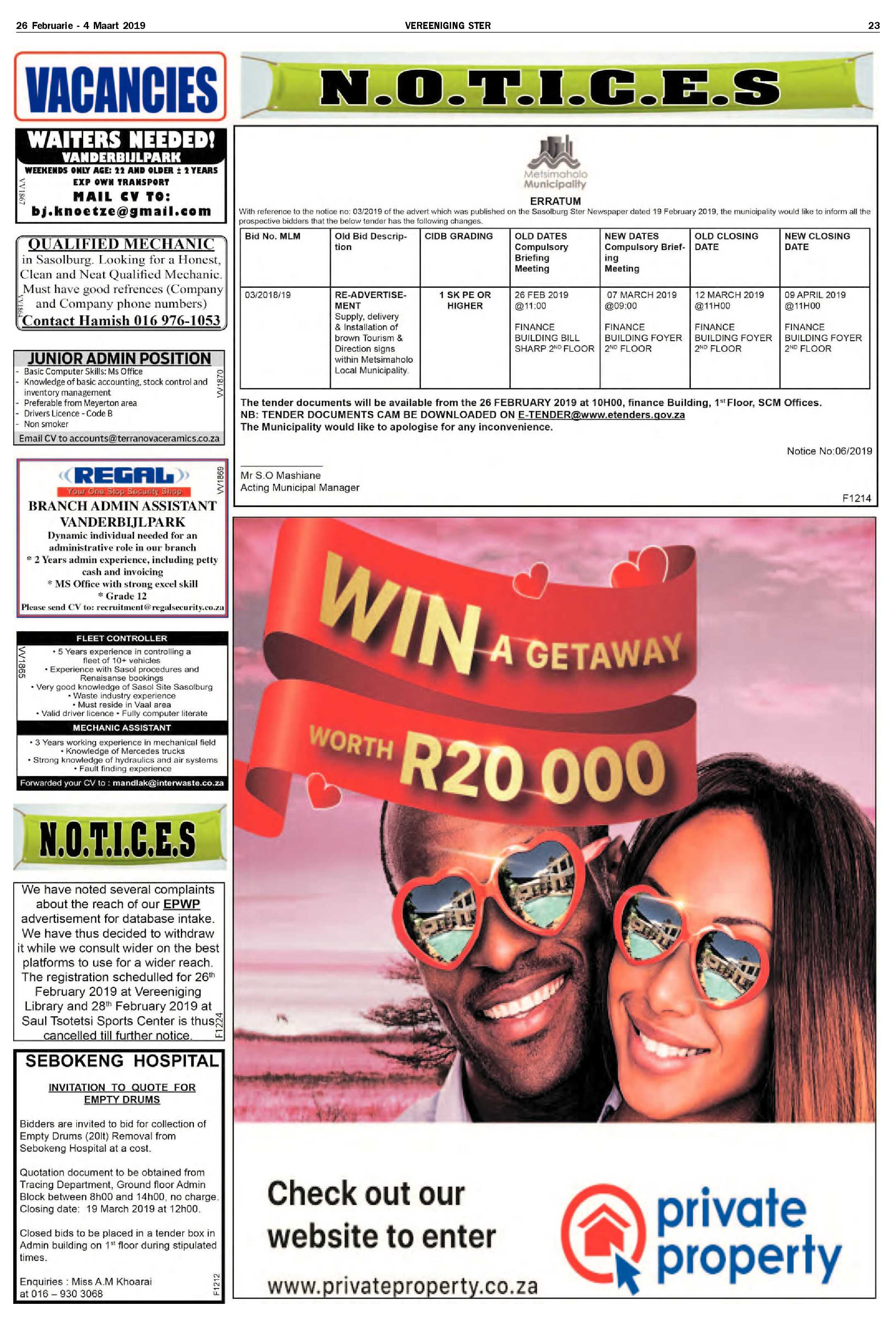 Vereeniging Ster 26 Februarie – 4 Maart 2019 page 23