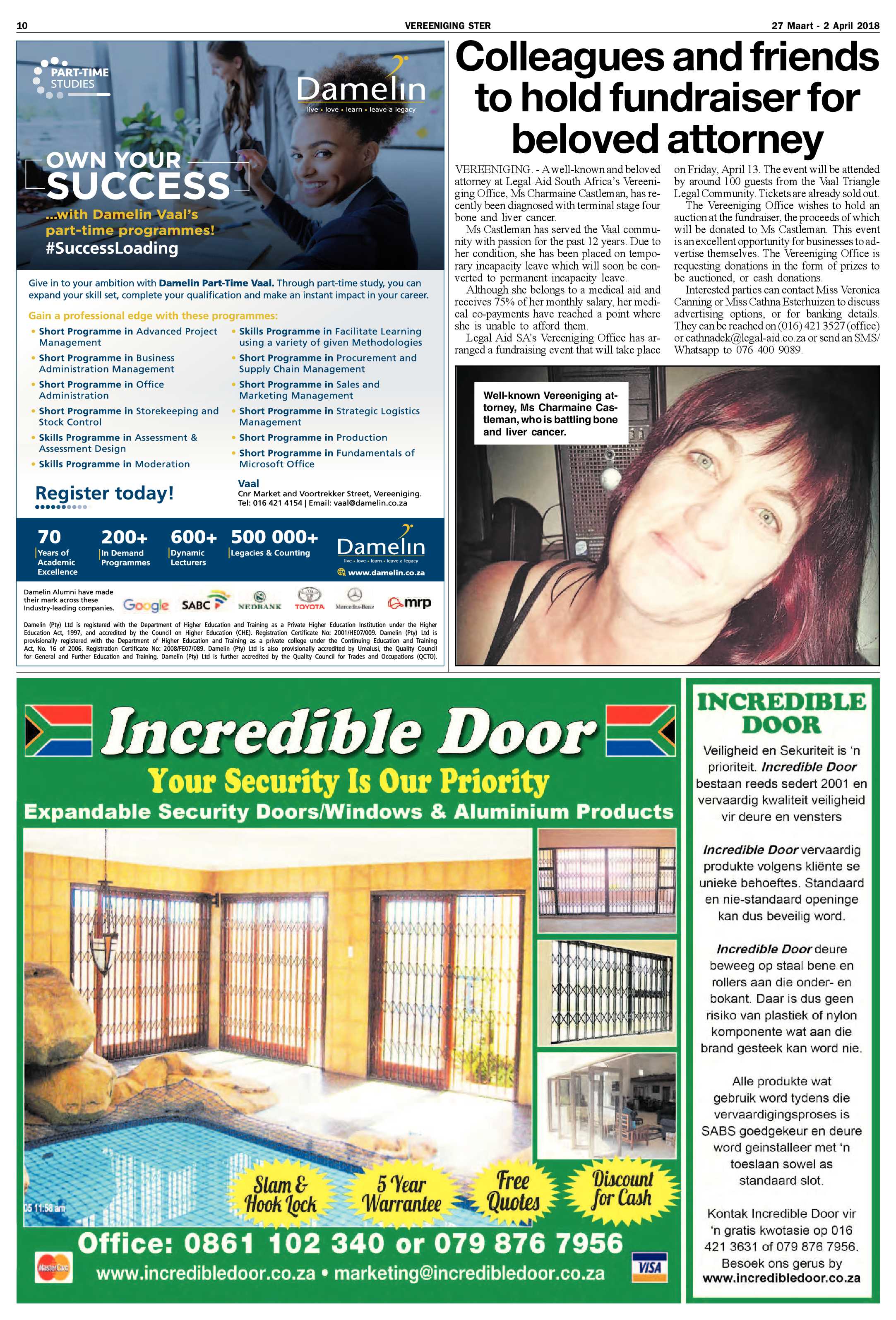 Vereeniging Ster 27 Maart – 2 April 2018 page 10