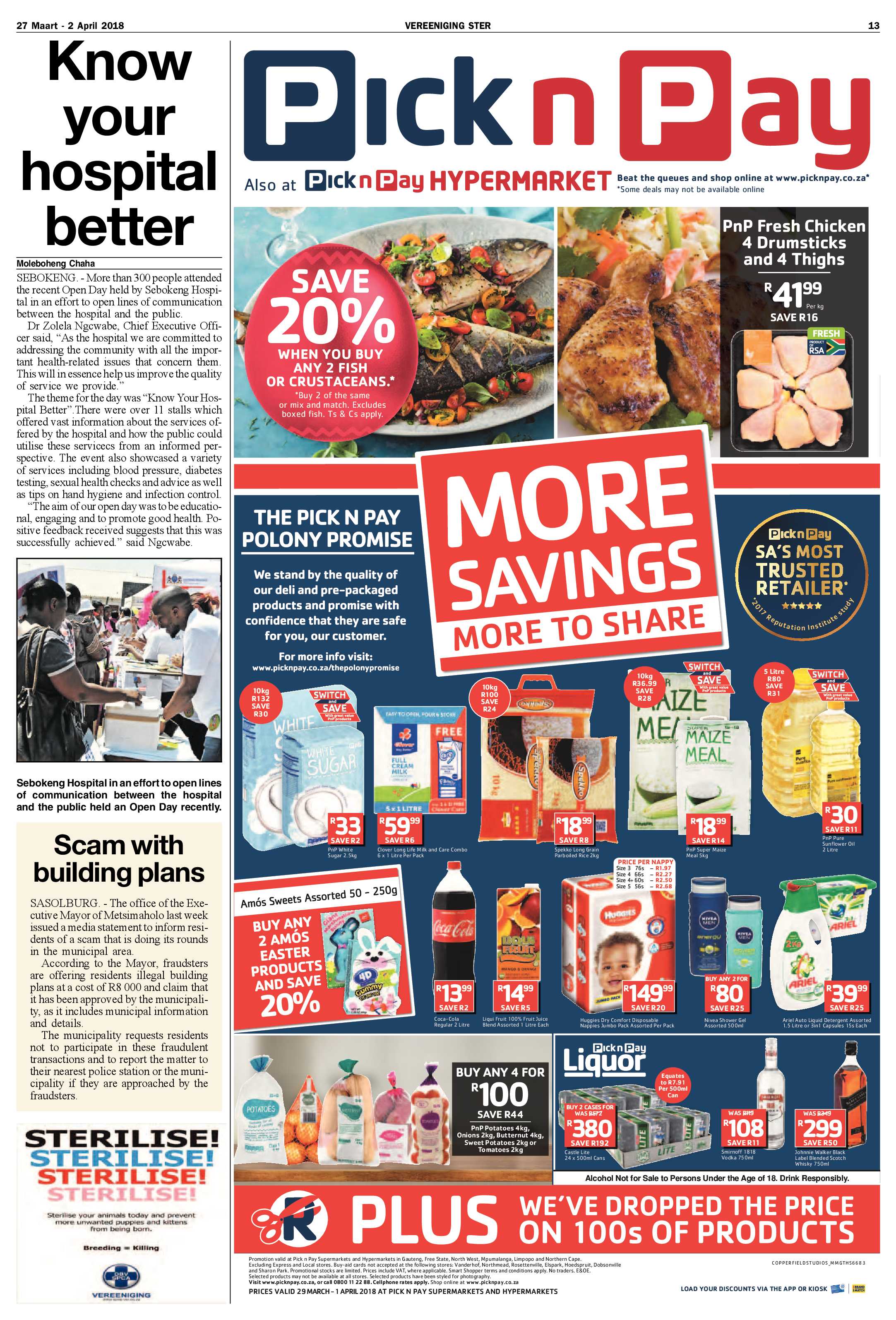 Vereeniging Ster 27 Maart – 2 April 2018 page 13