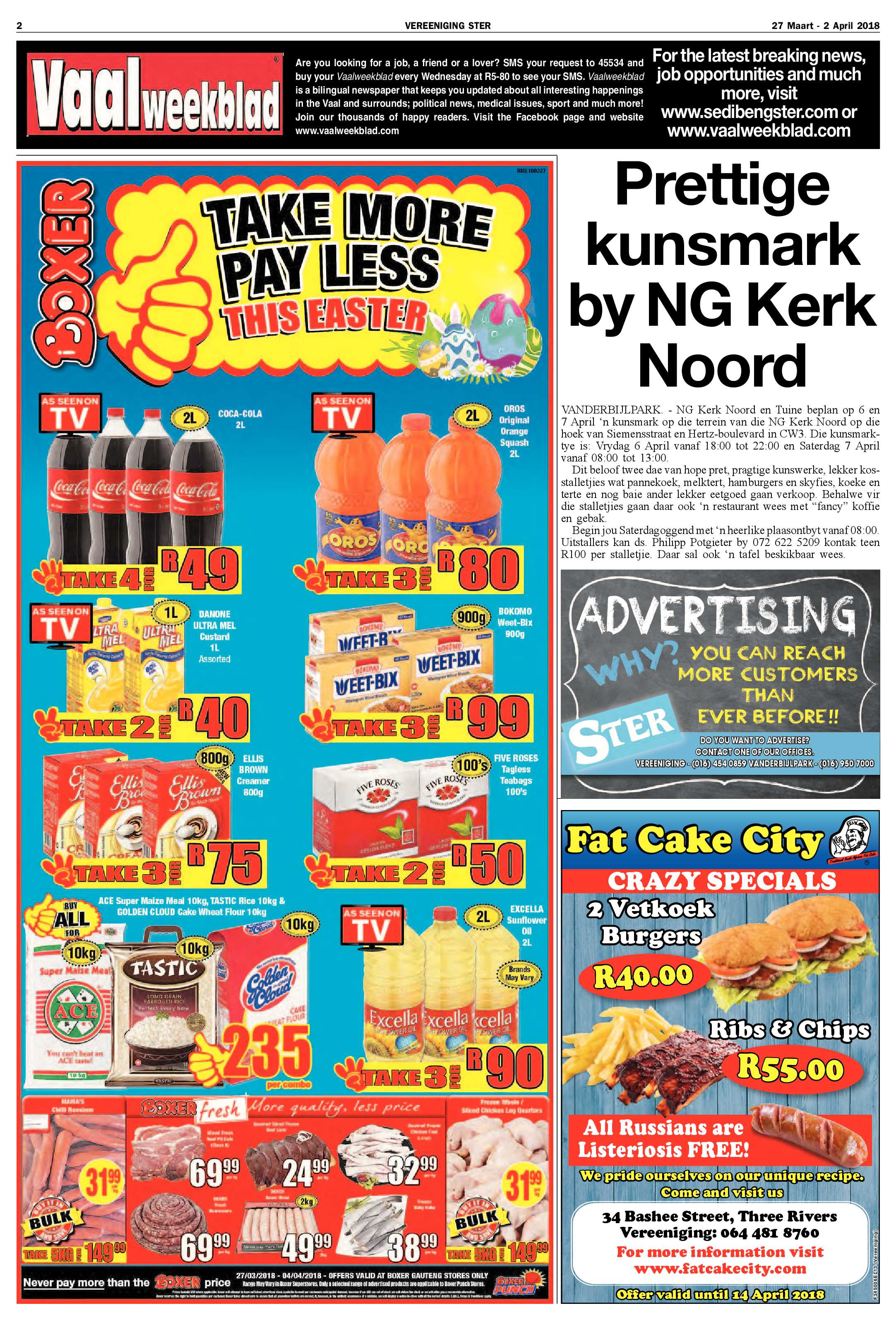 Vereeniging Ster 27 Maart – 2 April 2018 page 2