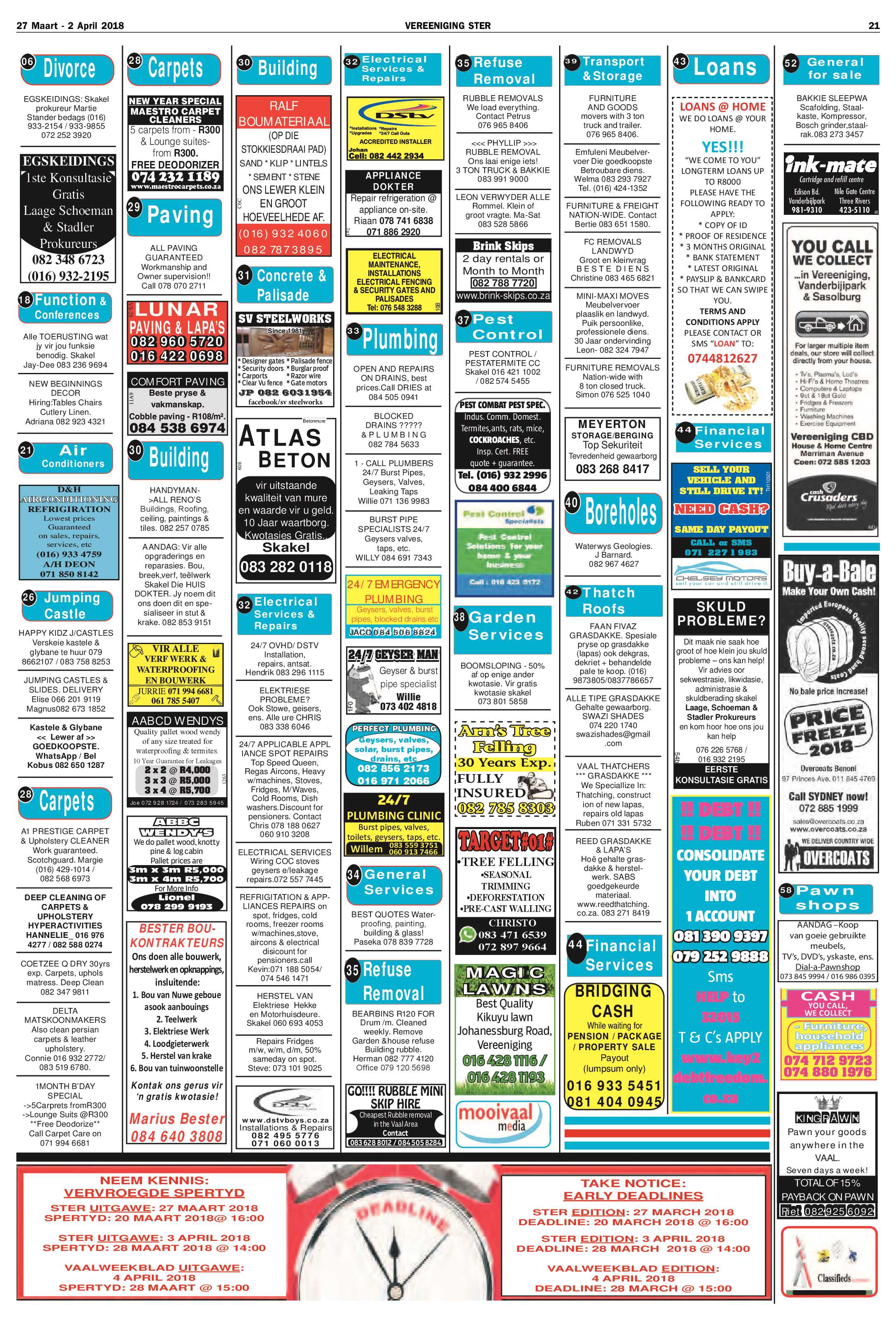 Vereeniging Ster 27 Maart – 2 April 2018 page 21