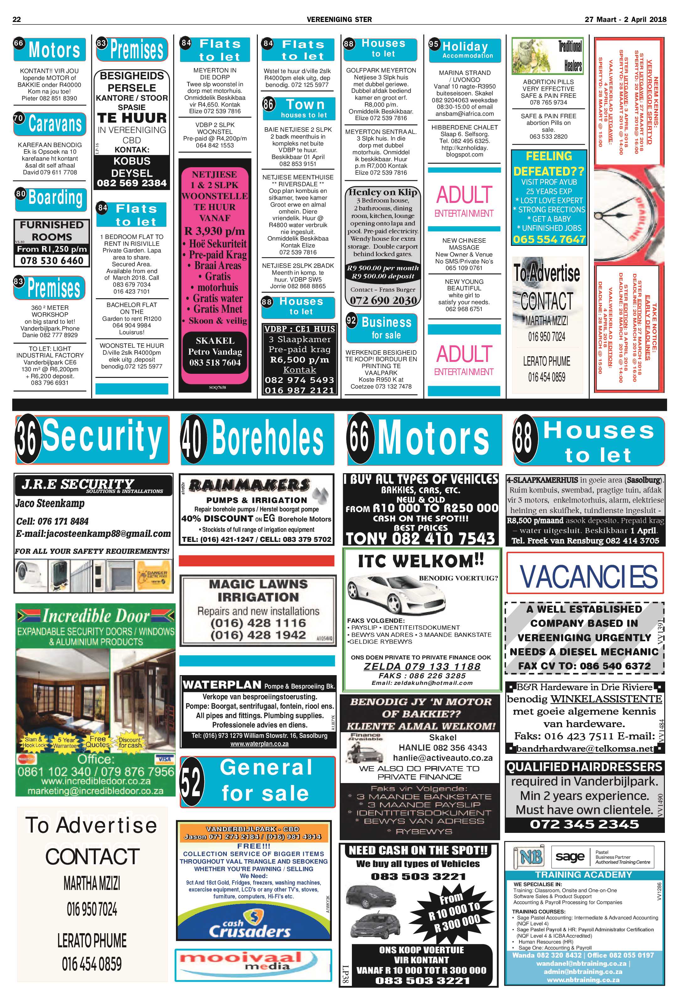 Vereeniging Ster 27 Maart – 2 April 2018 page 22