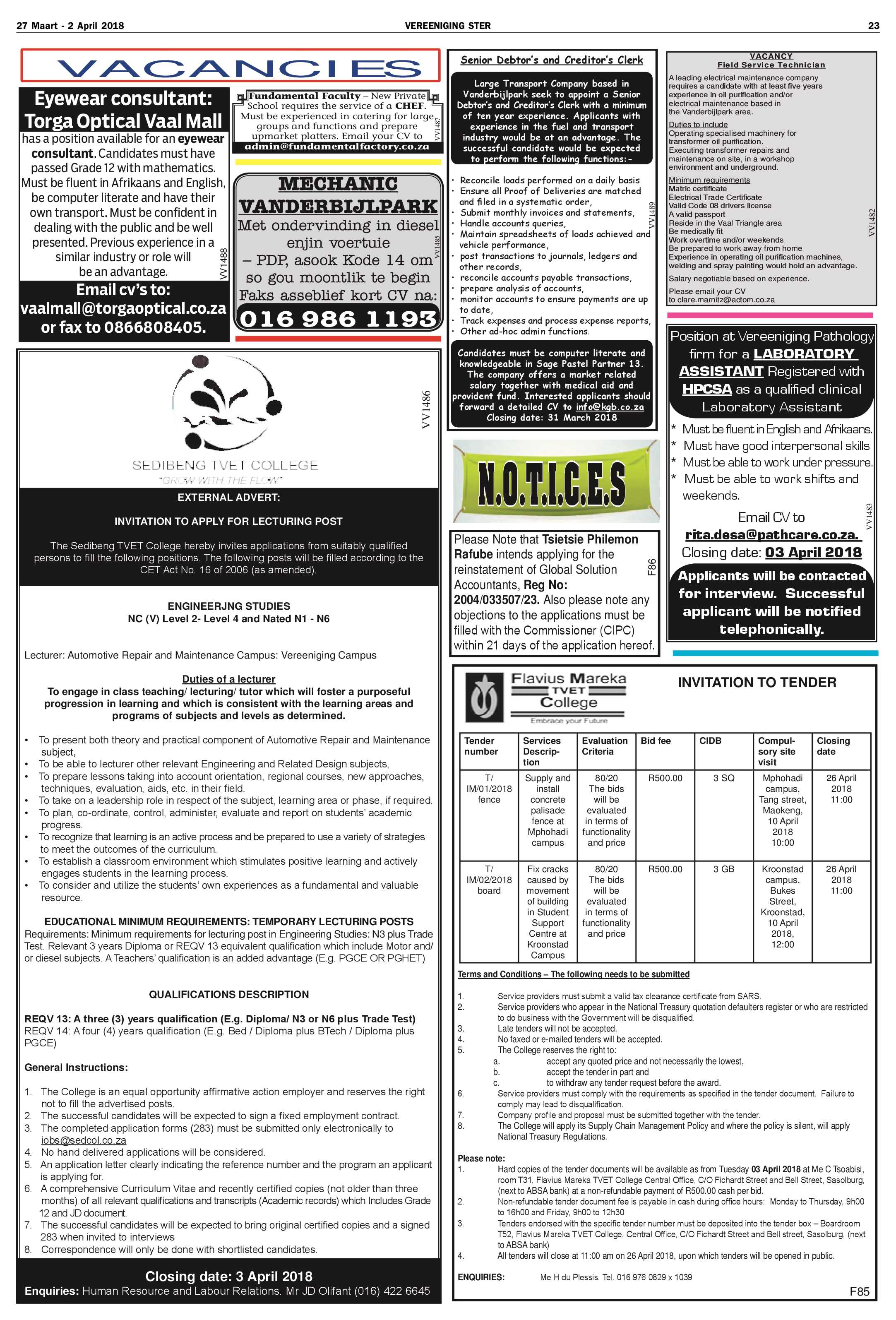 Vereeniging Ster 27 Maart – 2 April 2018 page 23