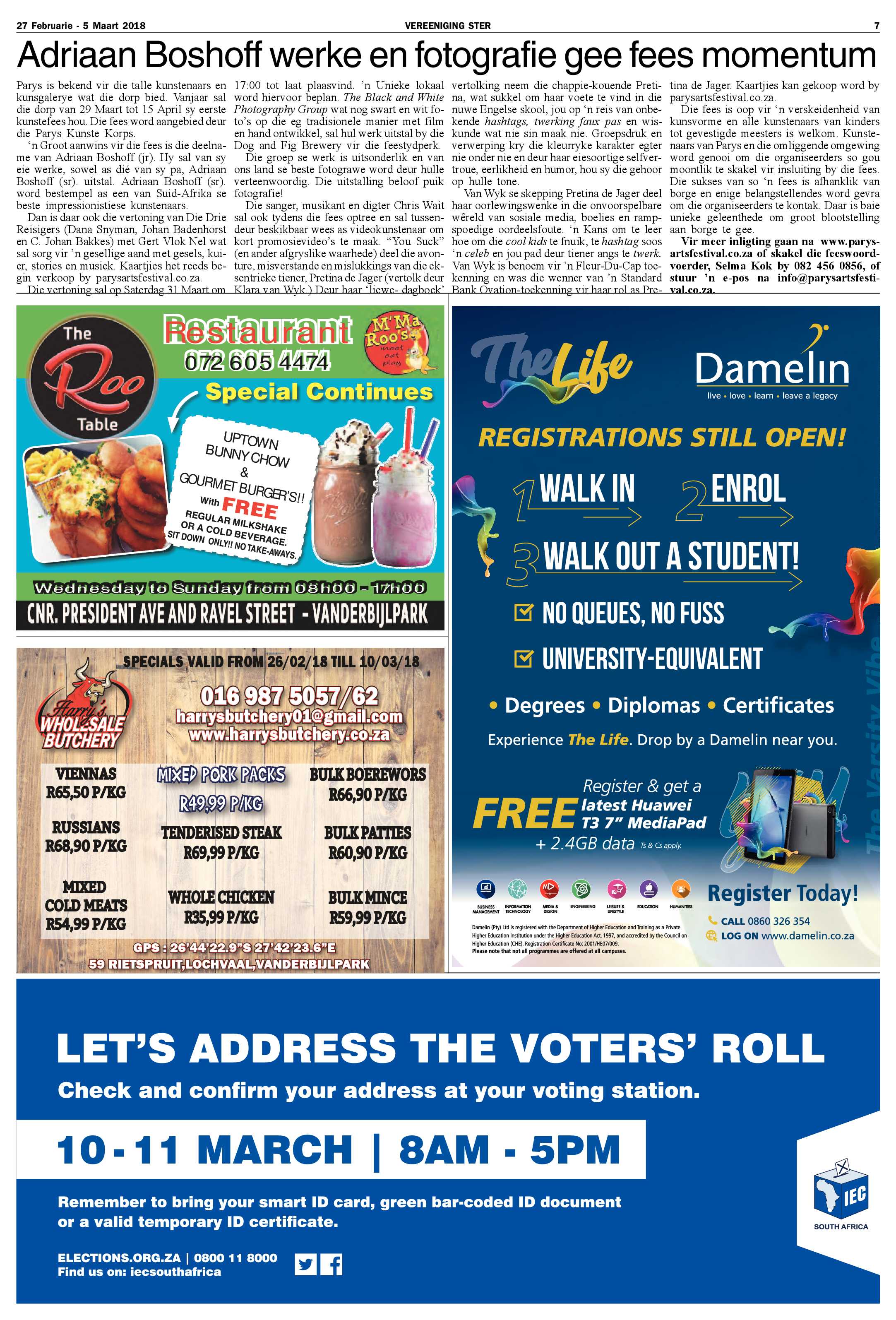 Vereeniging Ster 27 Maart – 5 Februarie 2018 page 7