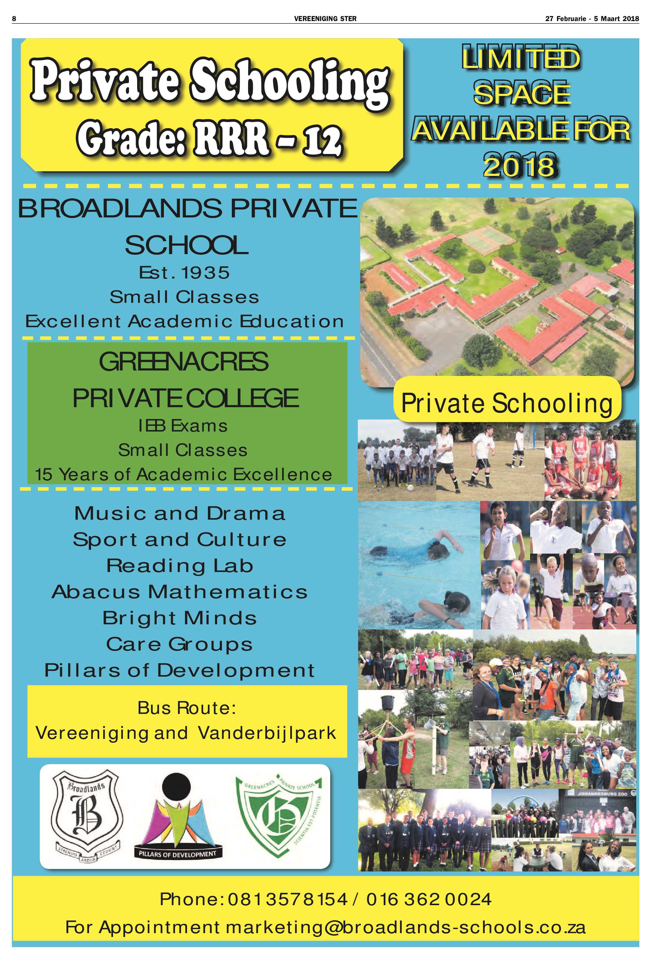 Vereeniging Ster 27 Maart – 5 Februarie 2018 page 8