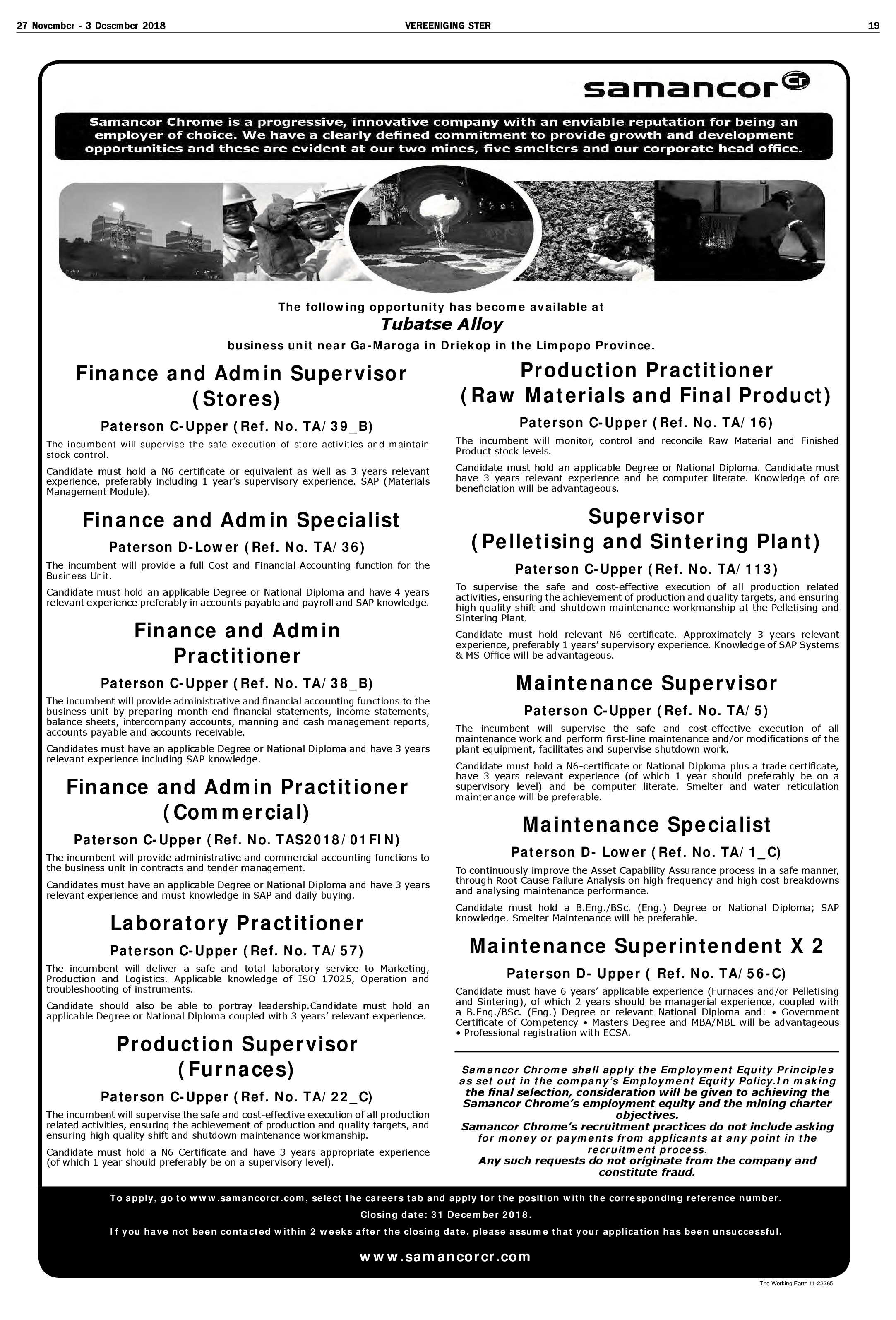 Vereeniging Ster 27 November – 3 Desember 2018 page 19