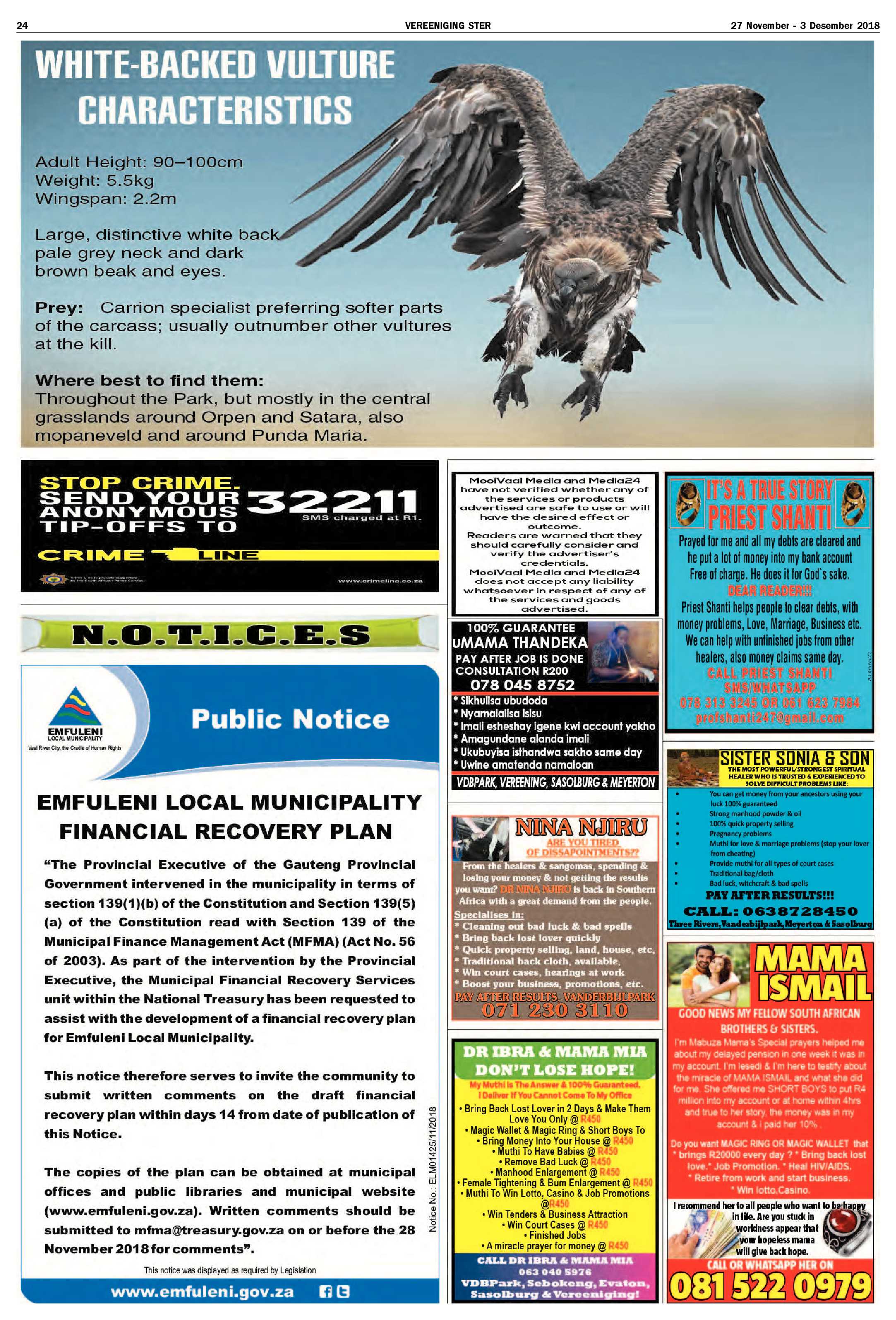 Vereeniging Ster 27 November – 3 Desember 2018 page 24