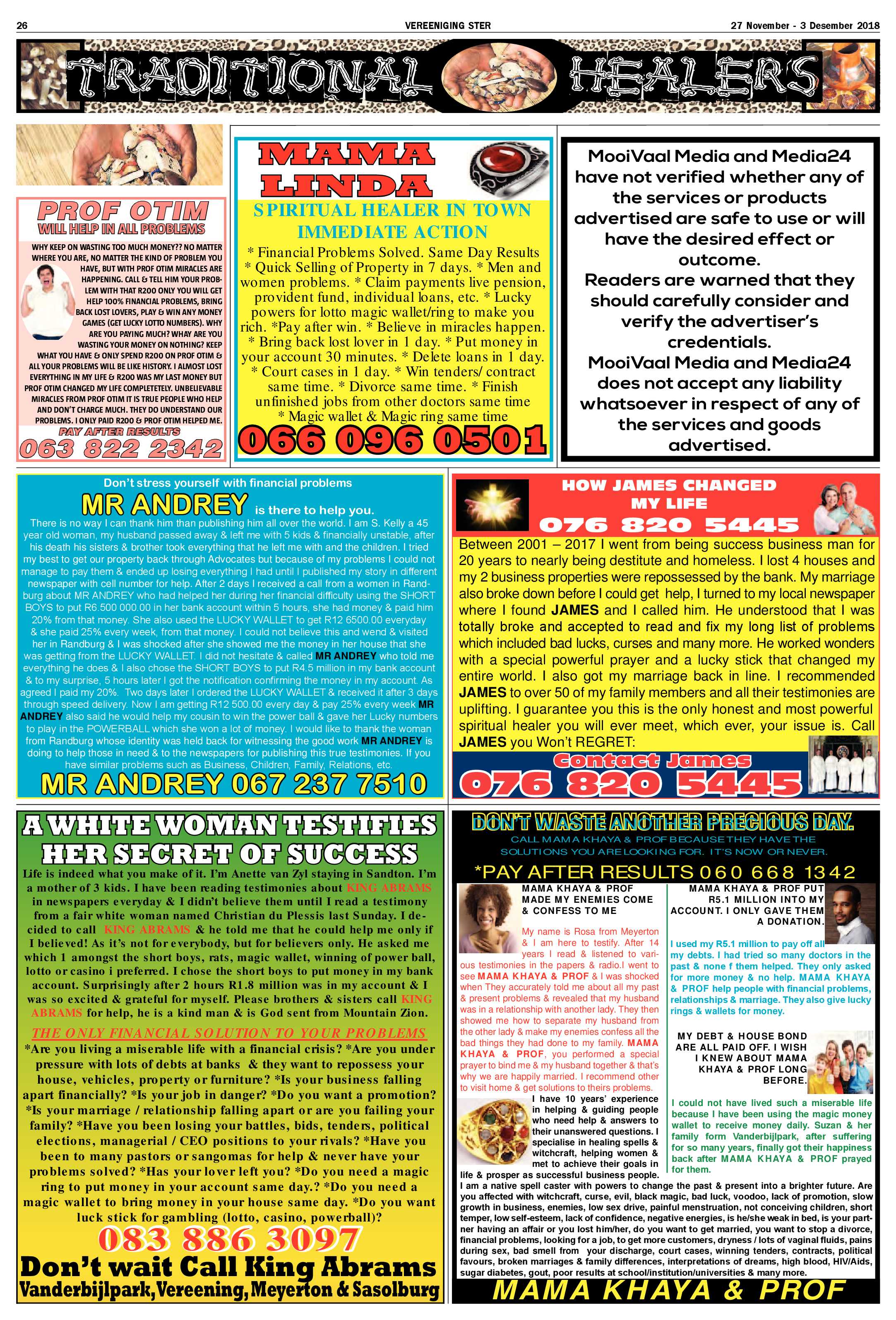 Vereeniging Ster 27 November – 3 Desember 2018 page 26