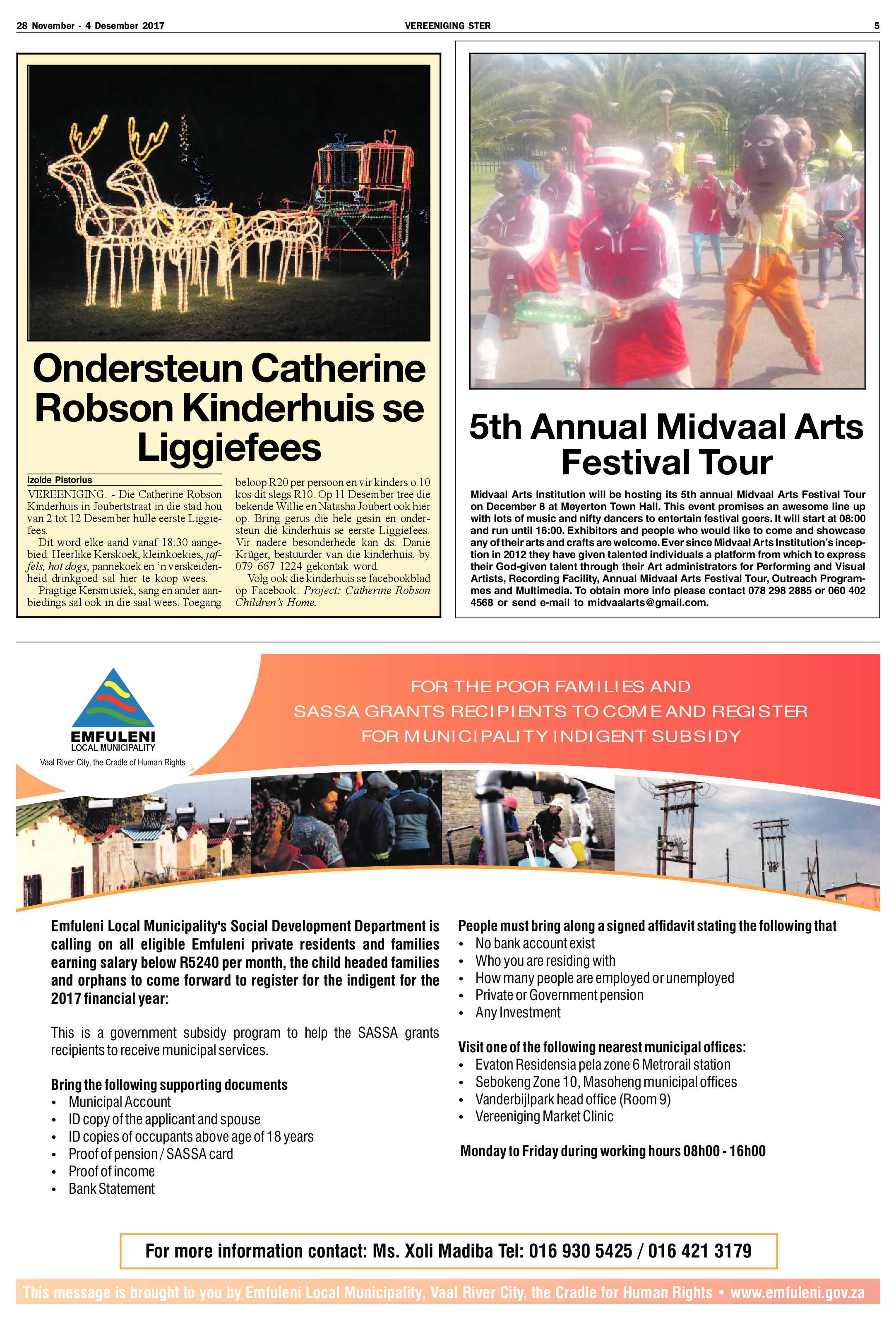 Vereeniging Ster 28 November  – 4 Desember 2017 page 5