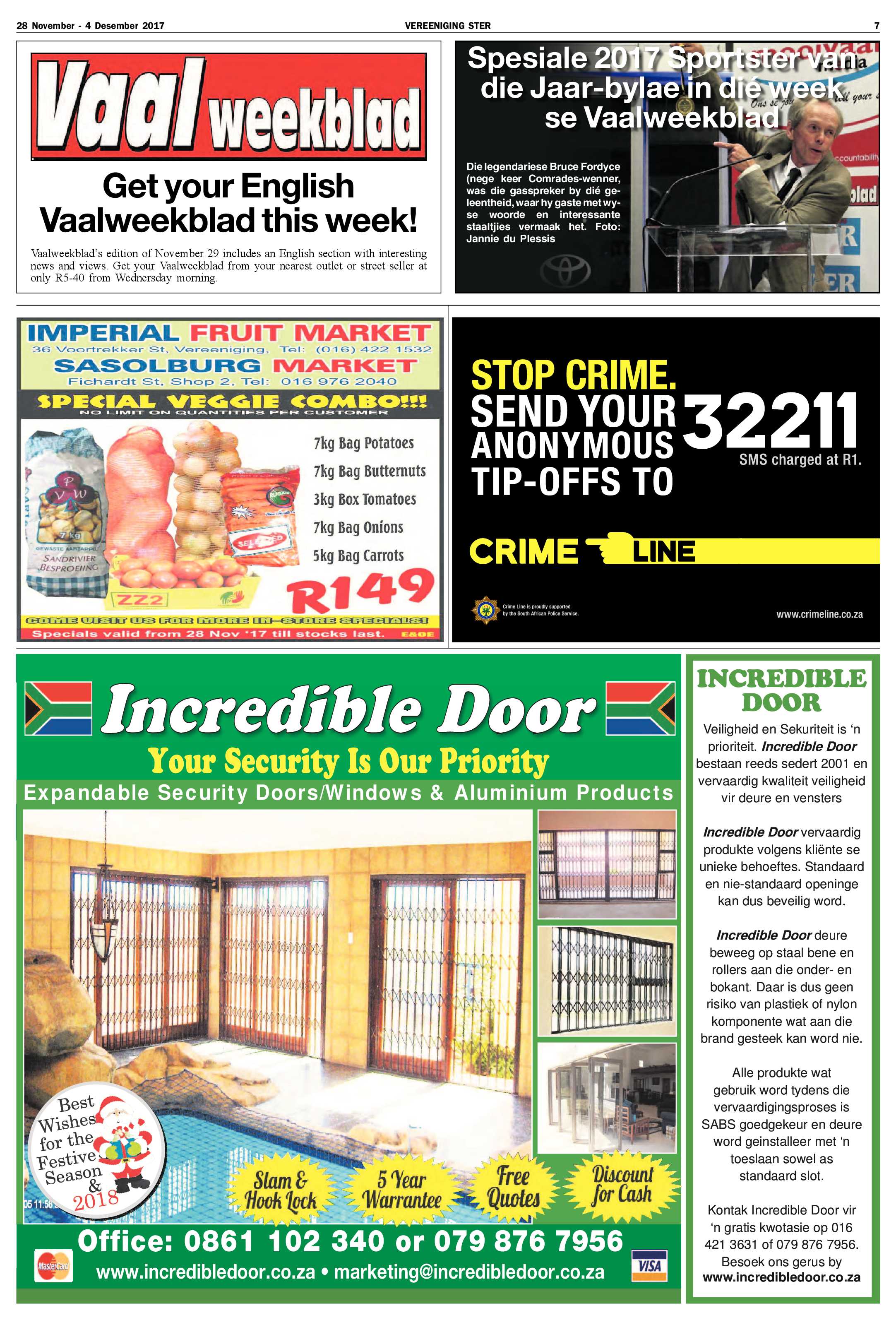 Vereeniging Ster 28 November  – 4 Desember 2017 page 7