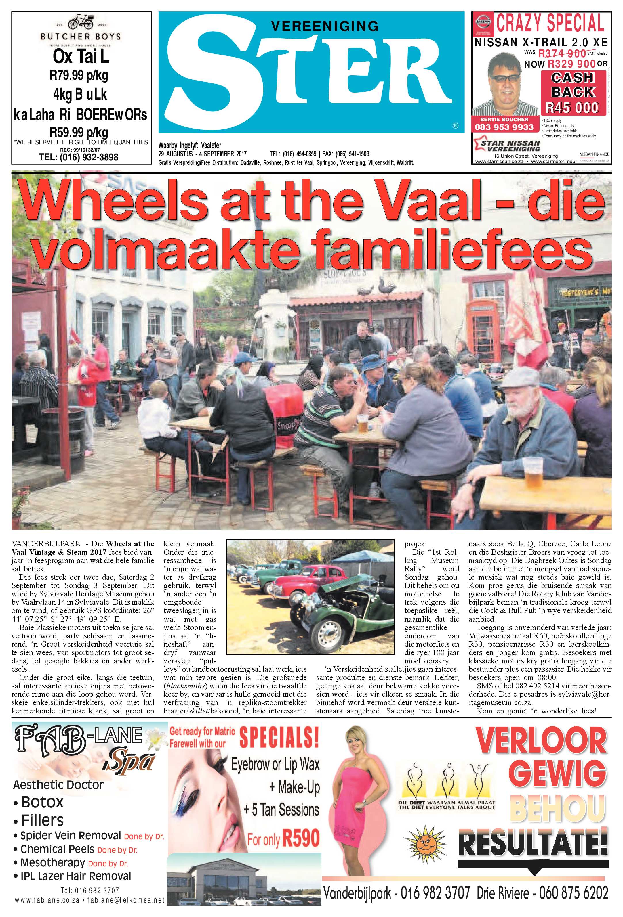 Vereeniging Ster 29 Augustus – 4 September 2017 page 1