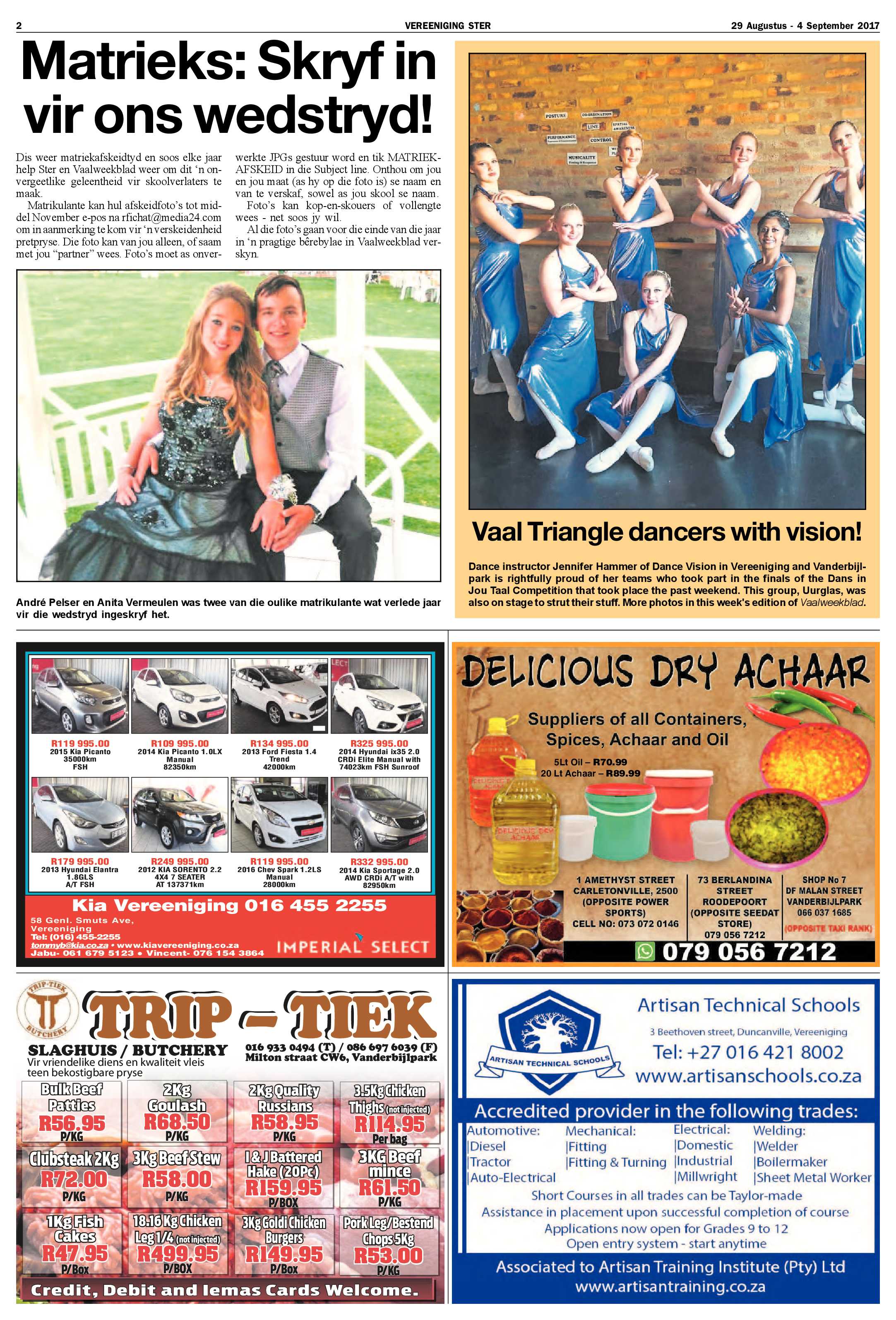 Vereeniging Ster 29 Augustus – 4 September 2017 page 2