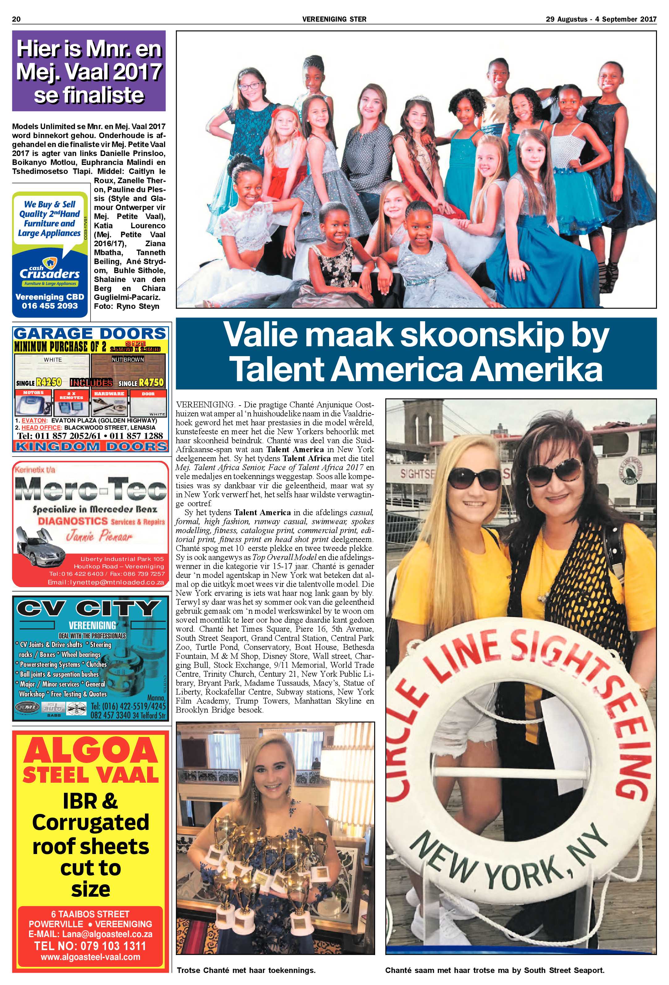 Vereeniging Ster 29 Augustus – 4 September 2017 page 20