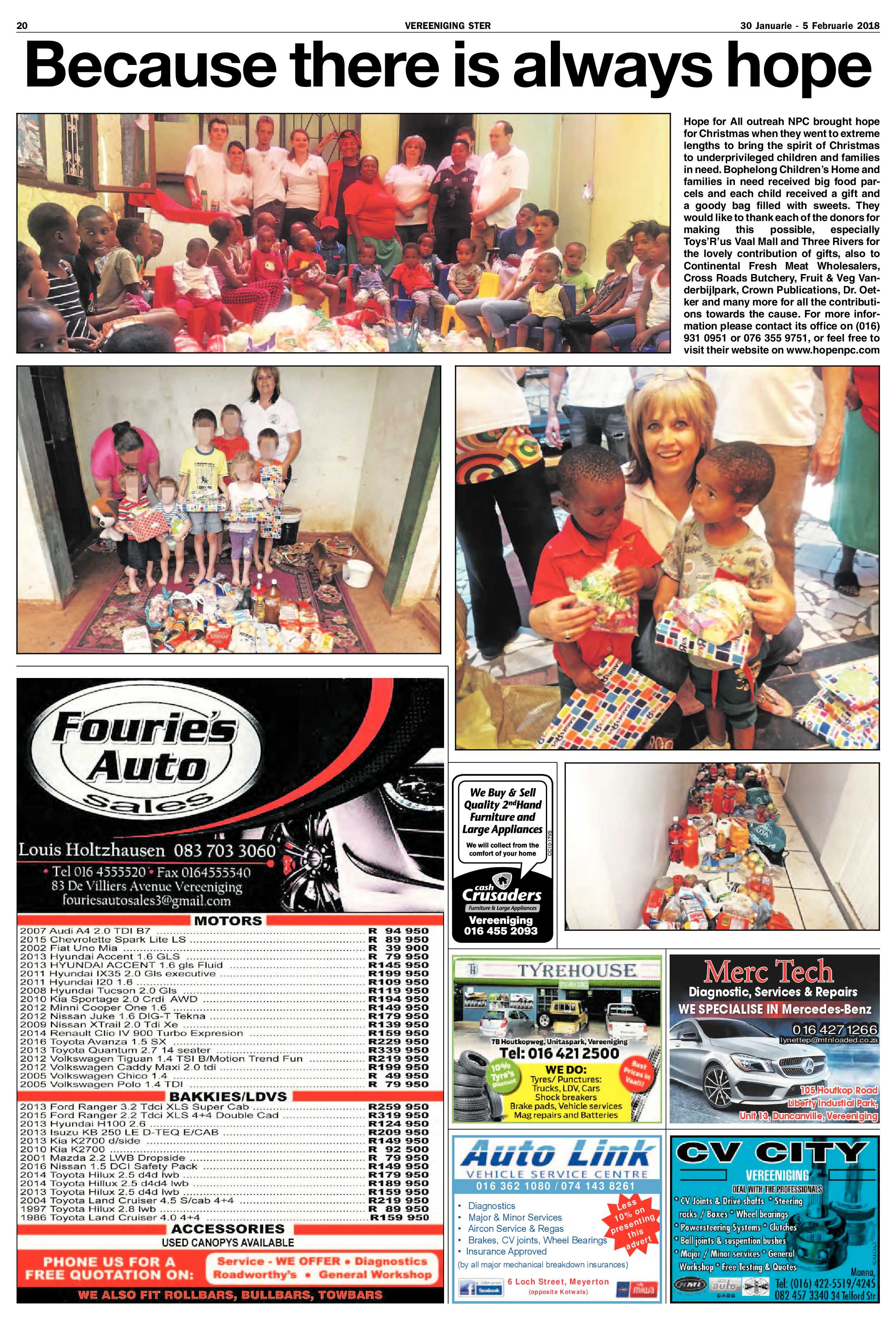 Vereeniging Ster 30 Januarie – 5 Februarie 2018 page 20