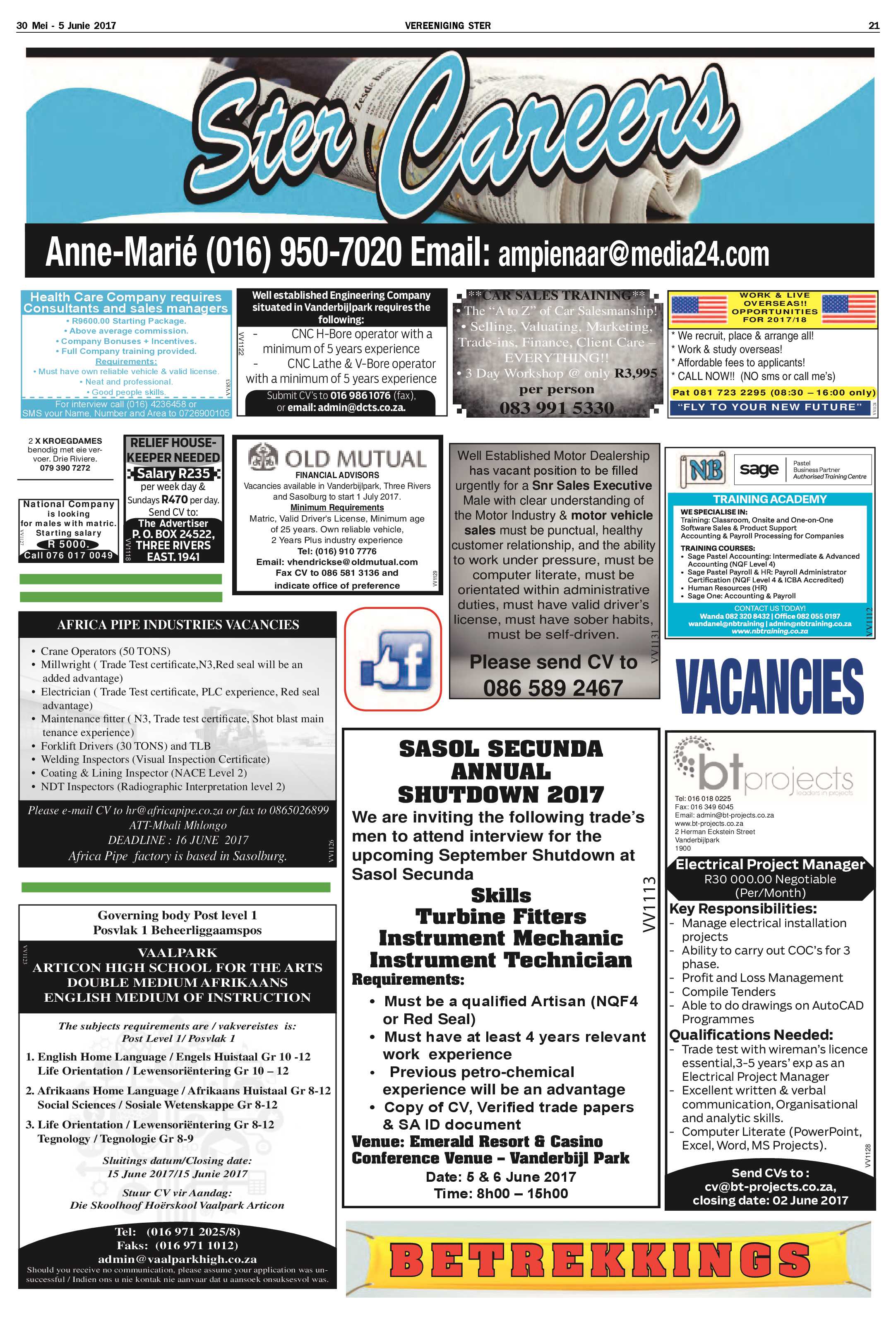 Vereeniging Ster 30 Mei – 5 Junie 2017 page 21