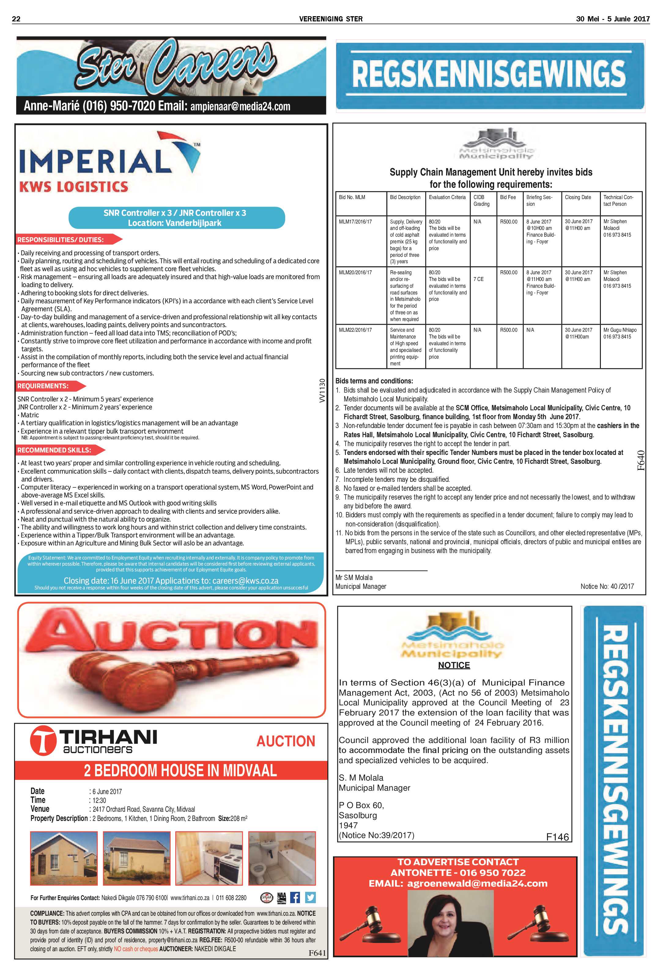 Vereeniging Ster 30 Mei – 5 Junie 2017 page 22