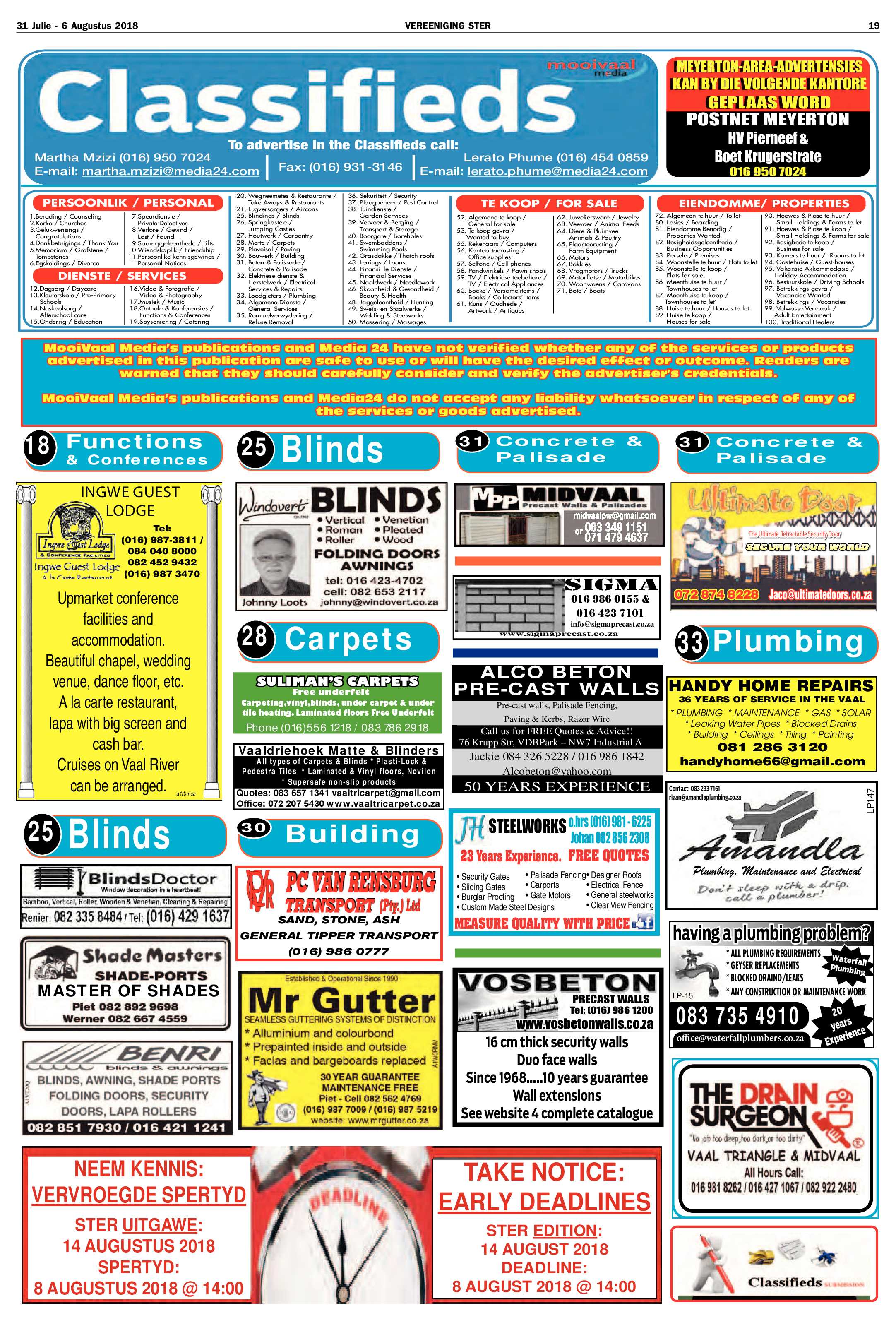 Vereeniging Ster 31 Julie – 6 Augustus 2018 page 19