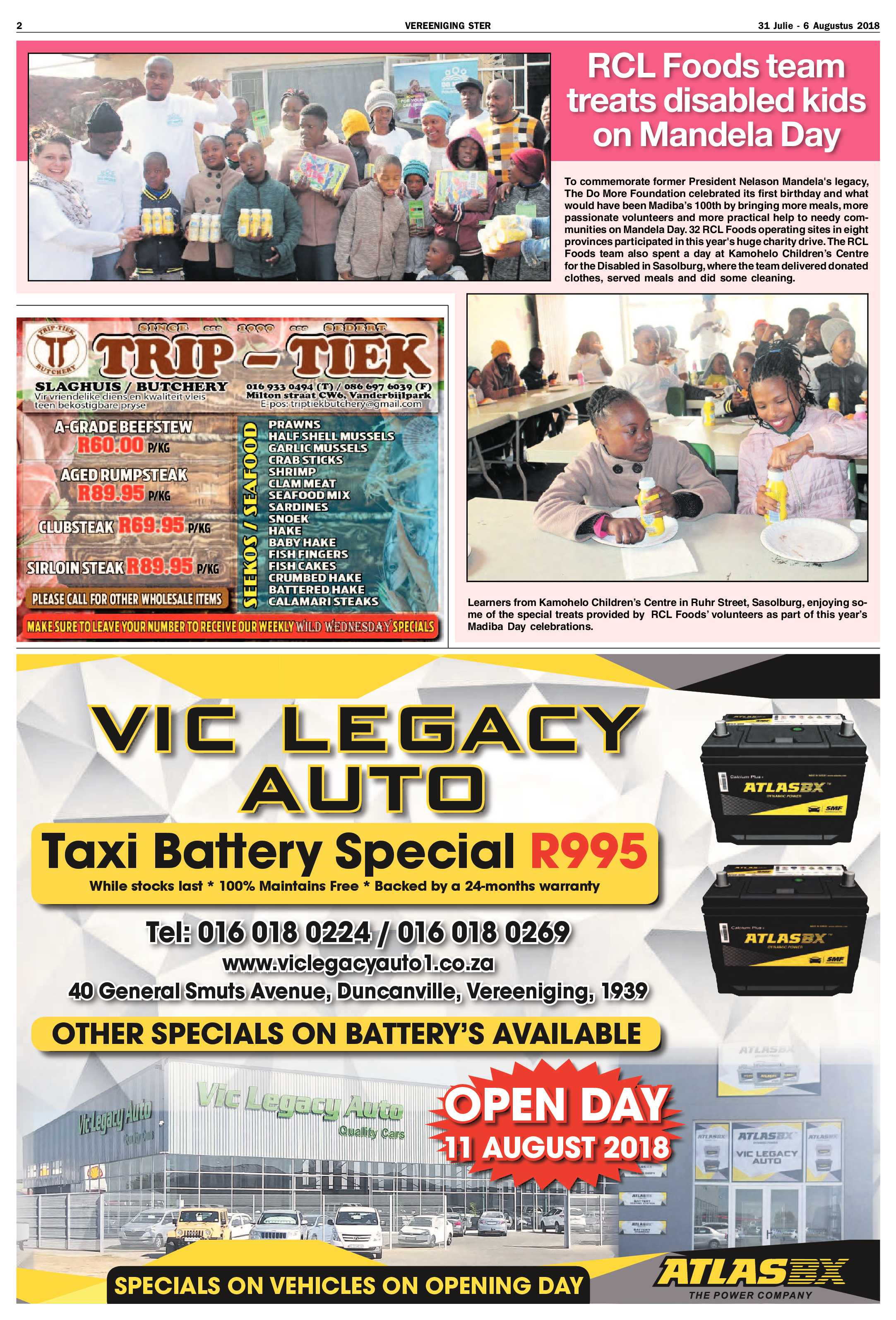 Vereeniging Ster 31 Julie – 6 Augustus 2018 page 2