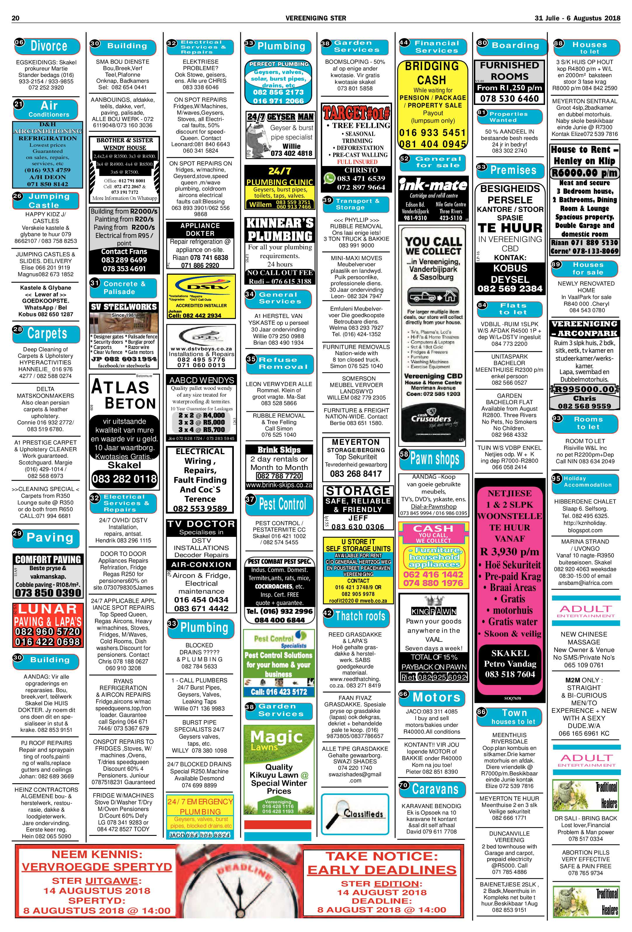 Vereeniging Ster 31 Julie – 6 Augustus 2018 page 20