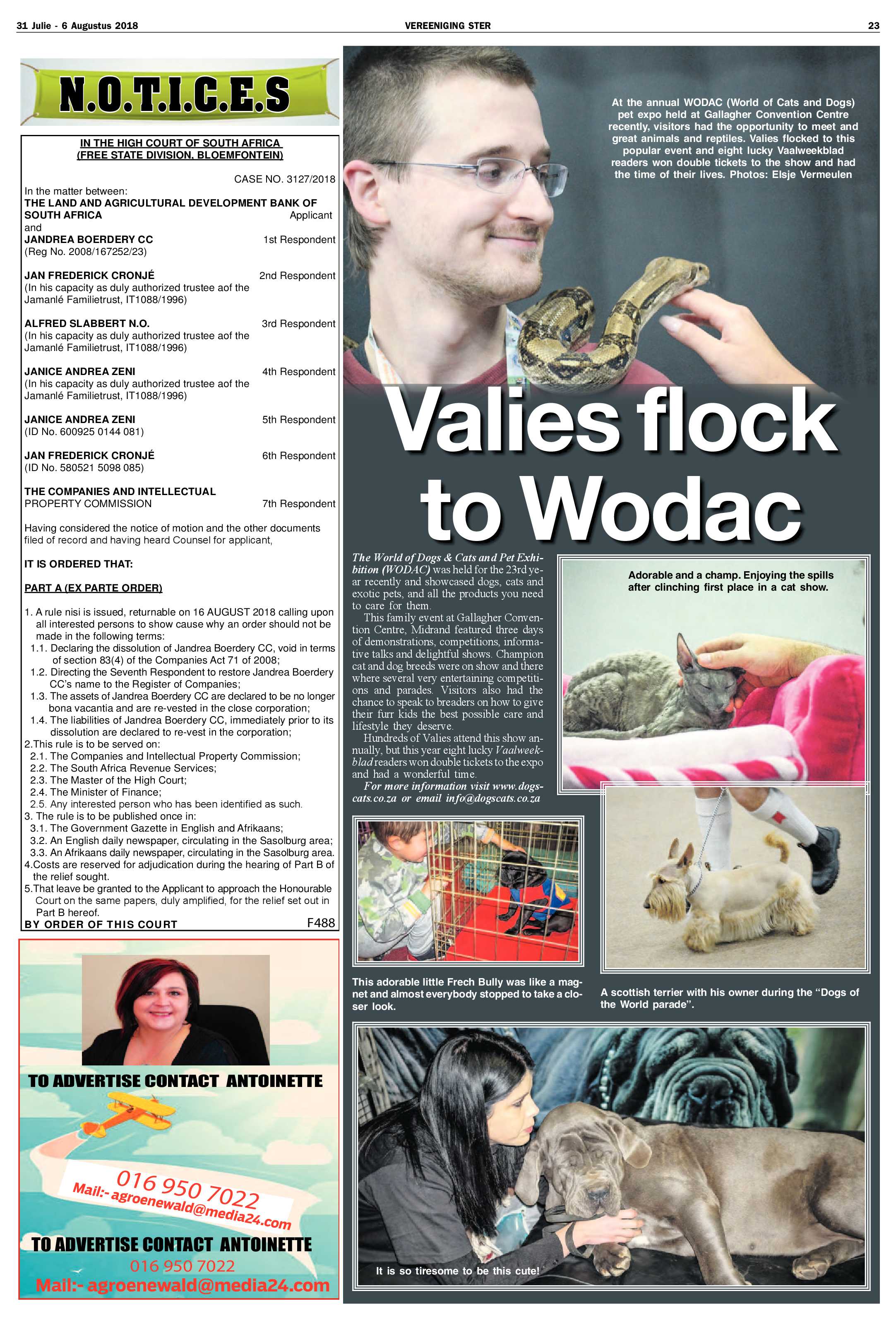 Vereeniging Ster 31 Julie – 6 Augustus 2018 page 23