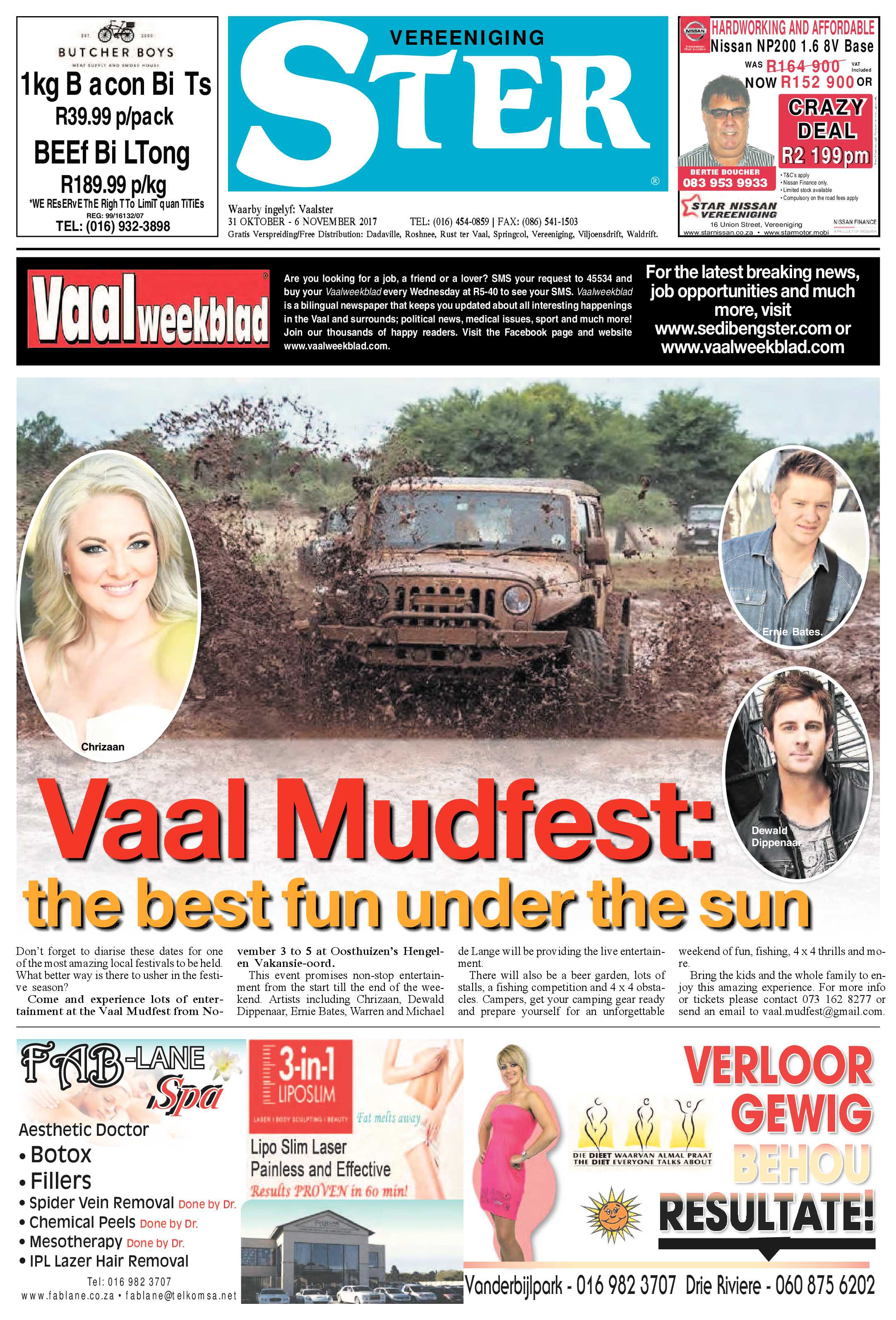 Vereeniging Ster 31 Oktober – 6 November 2017 page 1