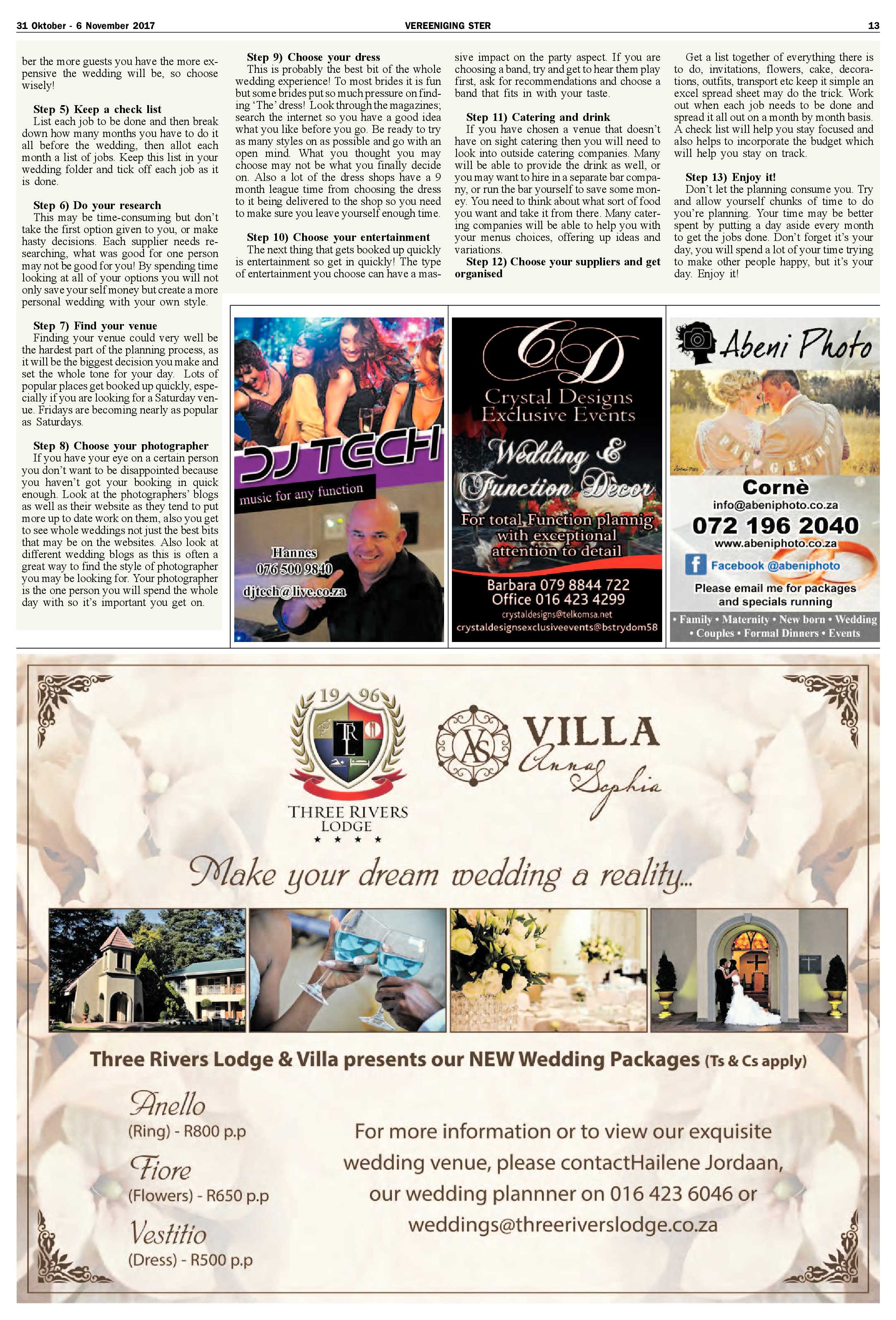 Vereeniging Ster 31 Oktober – 6 November 2017 page 13